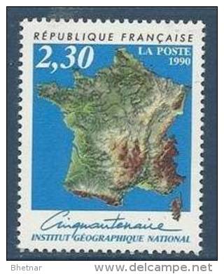 FR YT 2662 " Institut Géographique National " 1990 Neuf** - Neufs