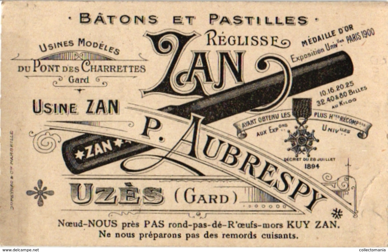 6 Cards  PUB Zan Marie Combe Annonay Biscuit Pernot Cacao Bensdorp Pianos Gent Imp Gouweloos   Dices DES  Dés  WURFEL