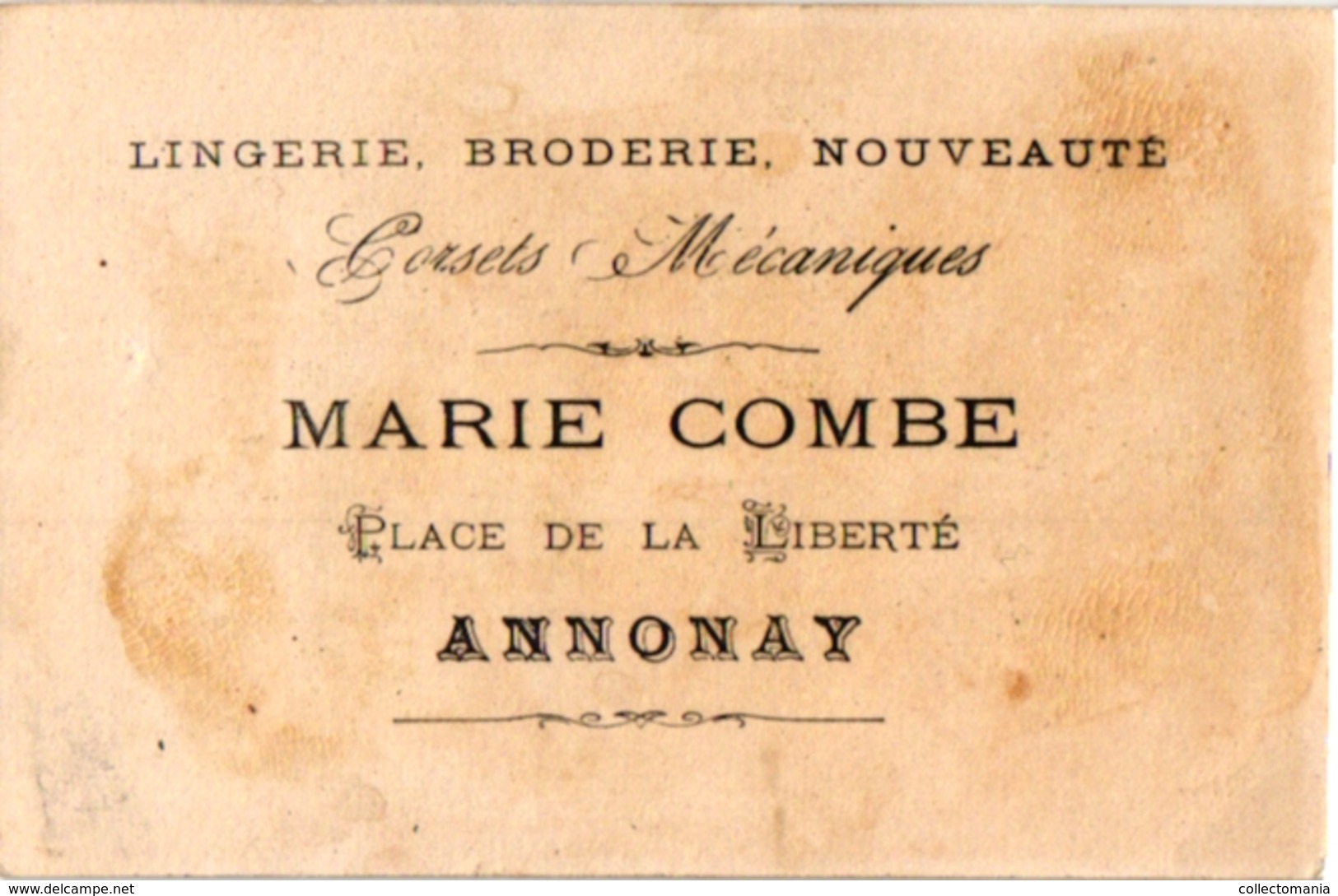 6 Cards  PUB Zan Marie Combe Annonay Biscuit Pernot Cacao Bensdorp Pianos Gent Imp Gouweloos   Dices DES  Dés  WURFEL