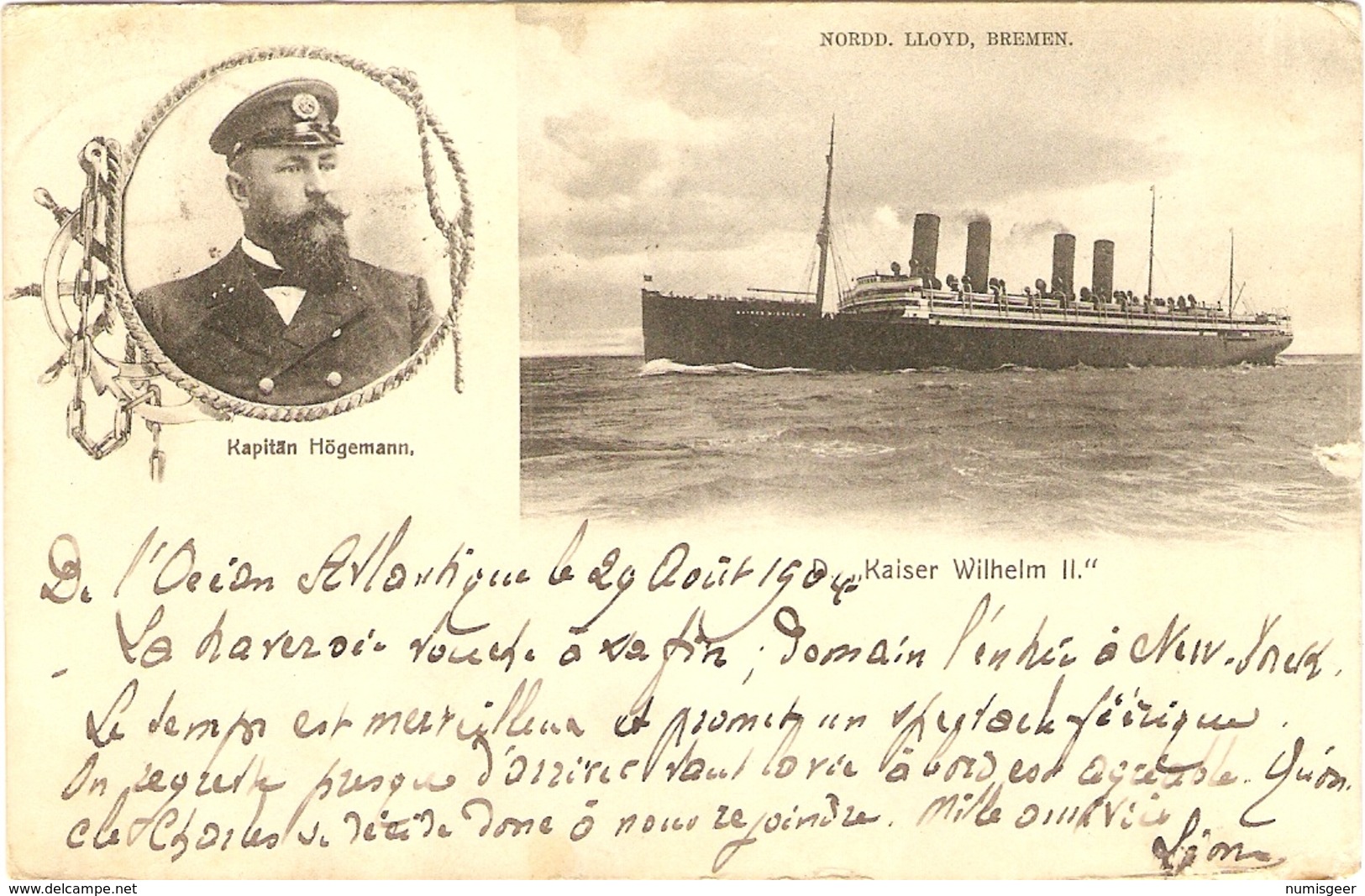 NORDD  LLOYTD  BREMEN  --  "  Kaiser Wilhelm II "   Kapitän Högemann - Autres & Non Classés