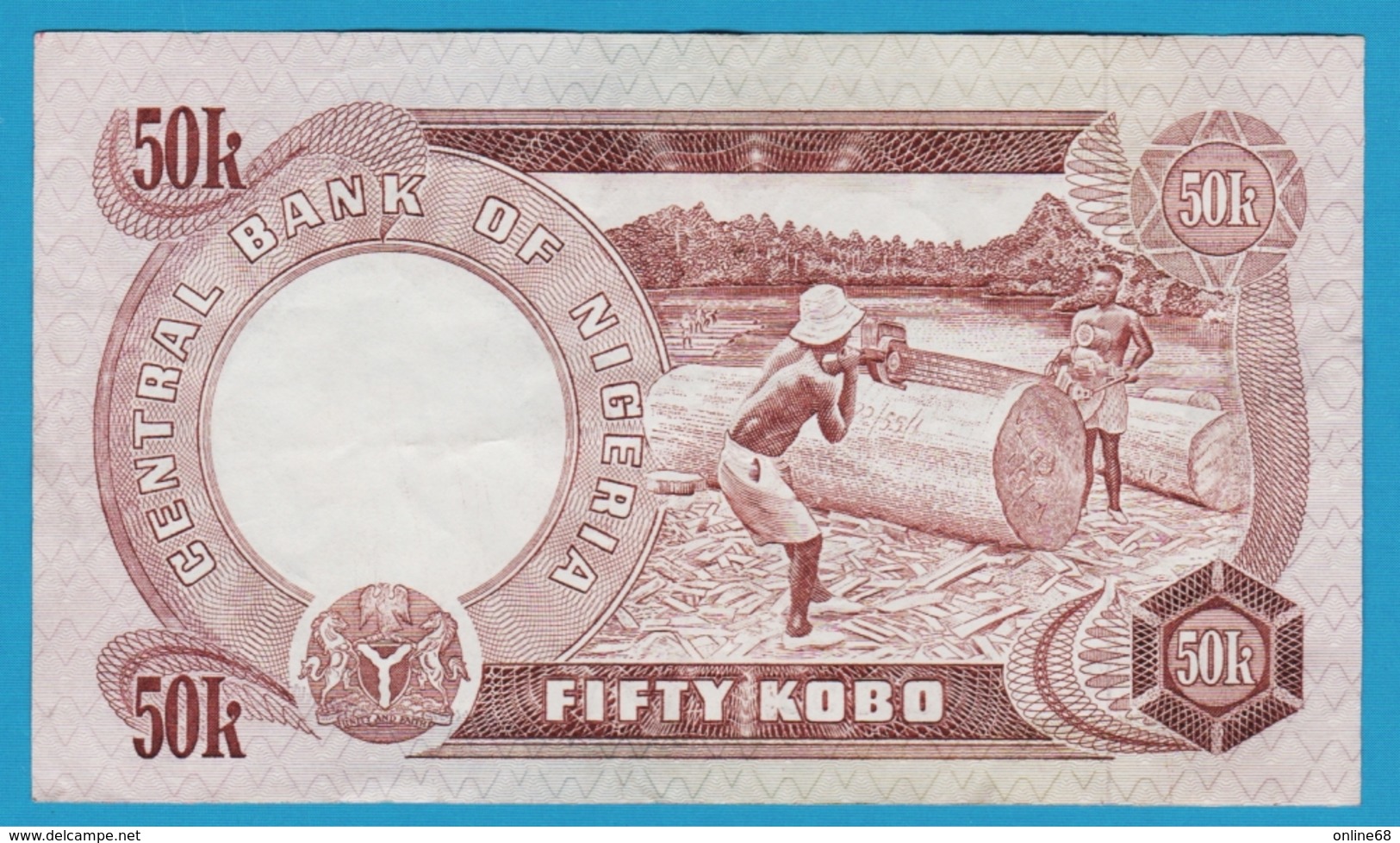 NIGERIA 50 Kobo (1973-78) Serie A/61  P# 14f - Nigeria