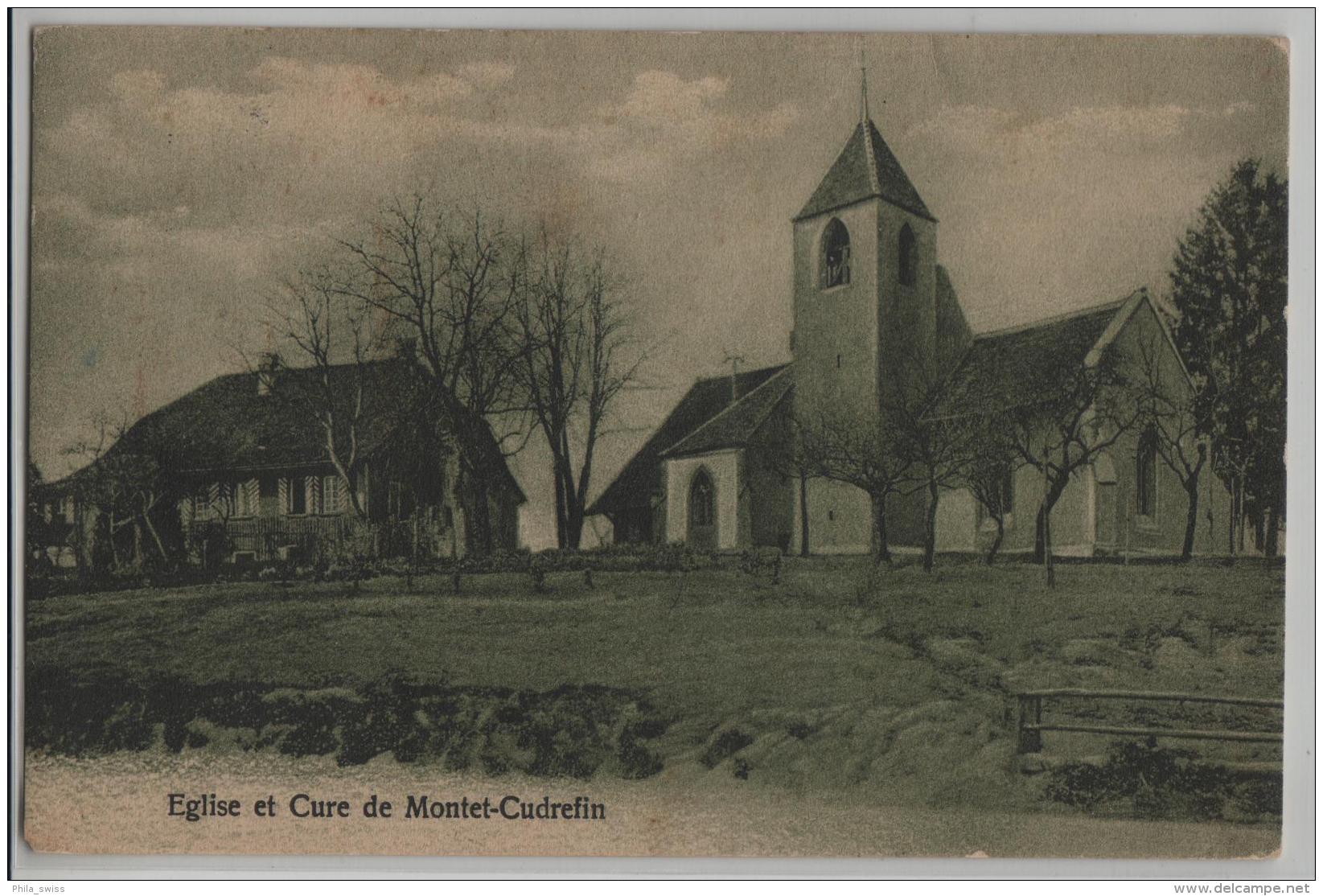 Eglise Et Cure De Montet-Cudrefin - Photo: Nima No. 182 - Cudrefin