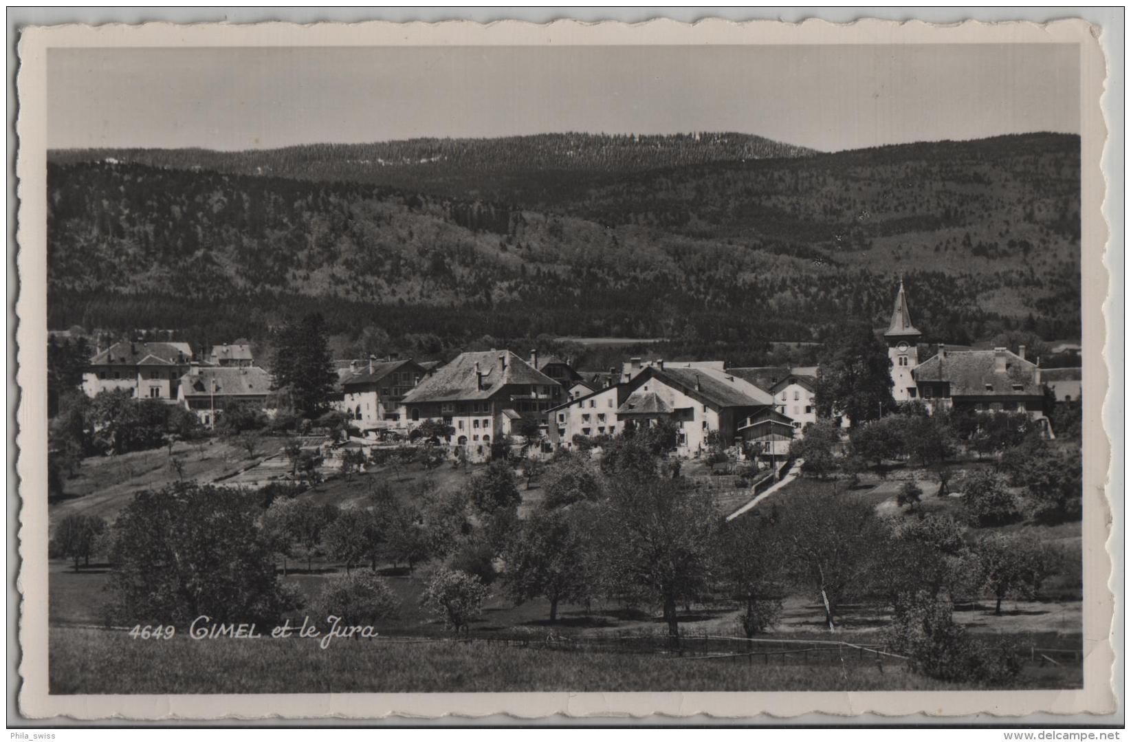 Gimel (VD) Et Le Jura - Photo: Perrochet No. 4649 - Gimel