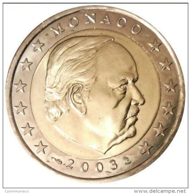 MONACO 2 Euro Kursmünze 2003 Unzirkuliert. - Monaco