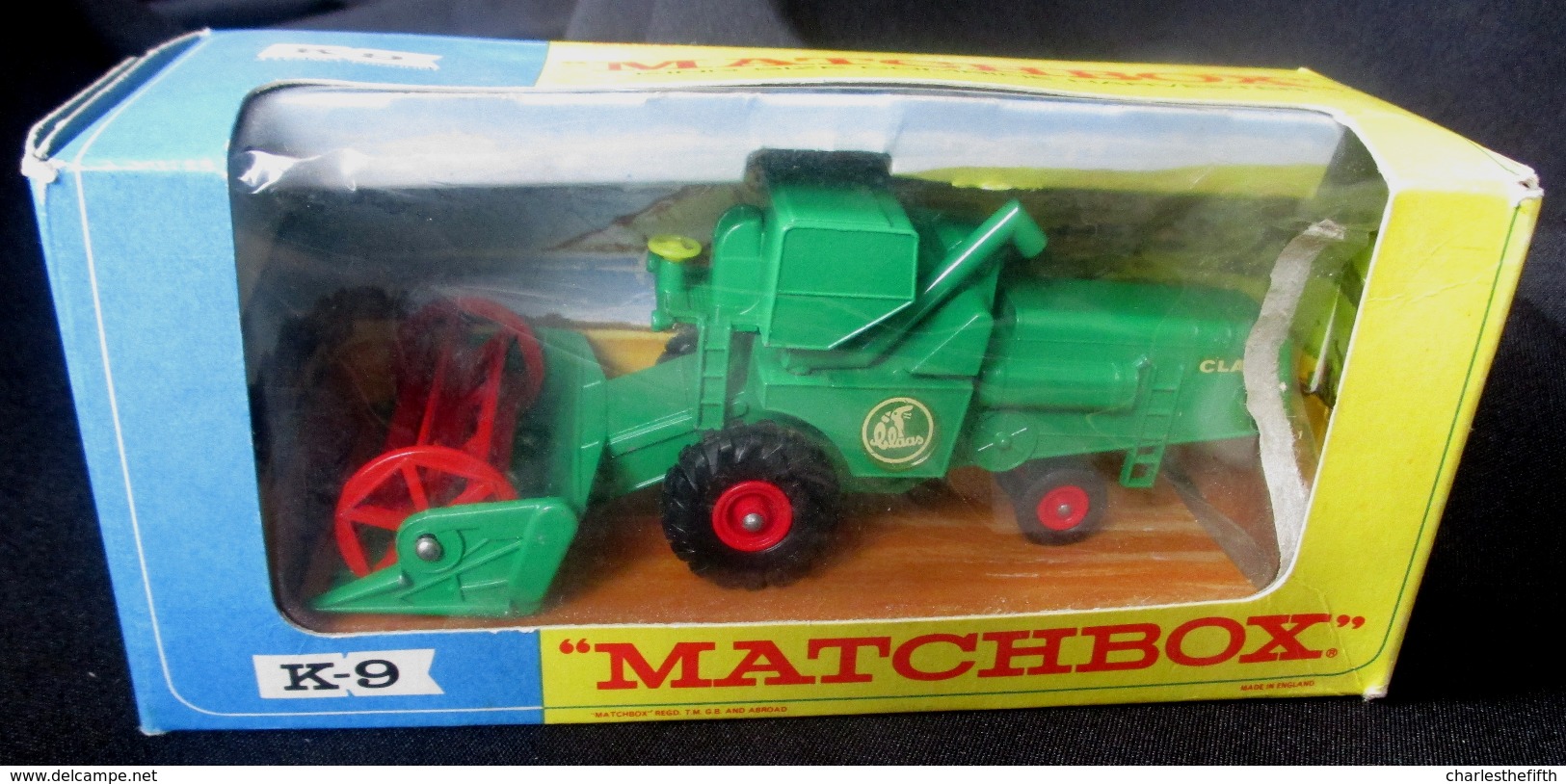 LESNEY - KING SIZE MATCHBOX * NR K9 - HARVESTER -  ORIGINAL BOX - VOITURE CONDITION A - EN BOITE ORIGINALE *** 1967 - Toy Memorabilia