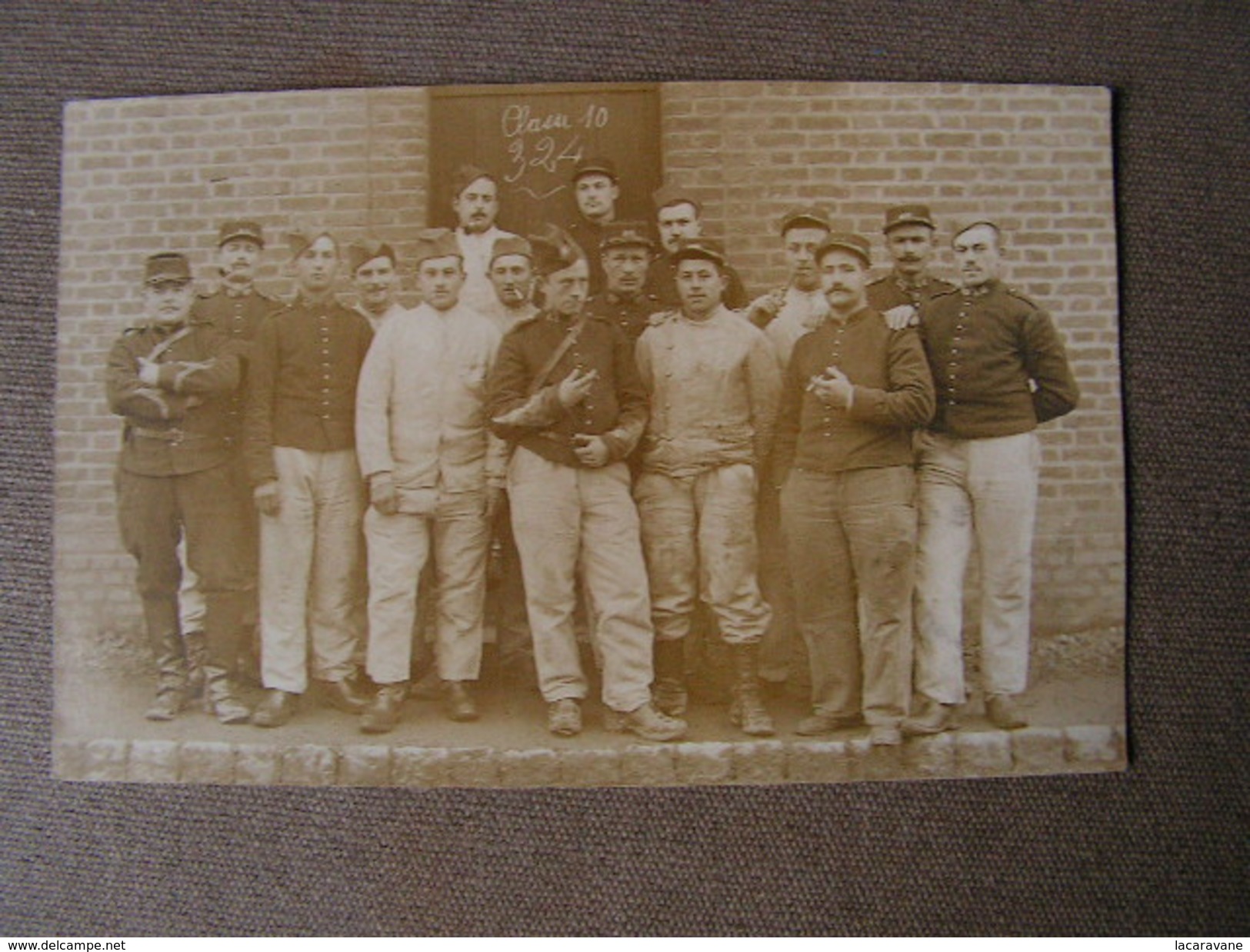 Carte Photo Ww1 Troyes Aube 10 Classe 310 324 60 Eme Regiment Artillerie 9eme Batterie - Guerre 1914-18