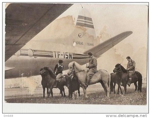 ICELAND - Reykjavík AIRPORT - FROM PONY TO PLANE - 1960s ( 1173 ) - Other & Unclassified