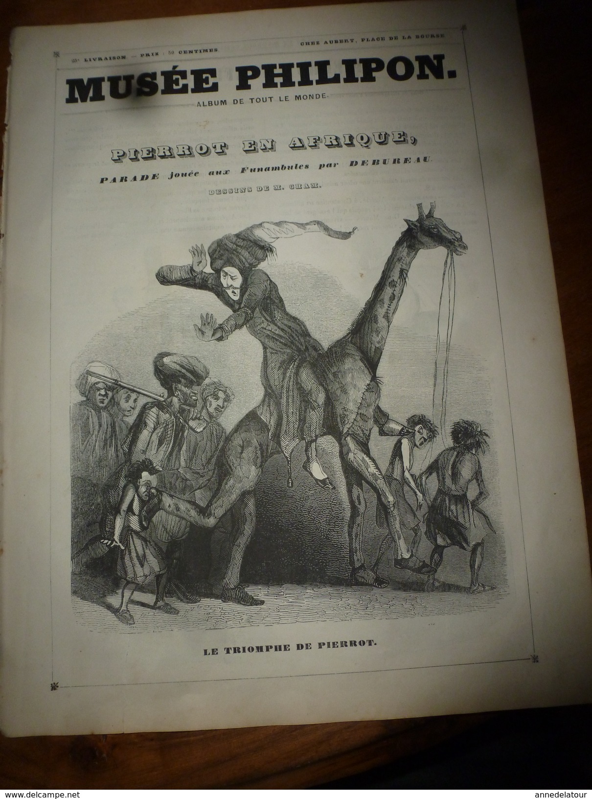 1840 Pierrot En Afrique,mélo Orné De Combat De Sabre à Quatre,moulinets,etc;SATAN Ou Le Pacte Infernal - MUSEE PHILIPON - 1800 - 1849