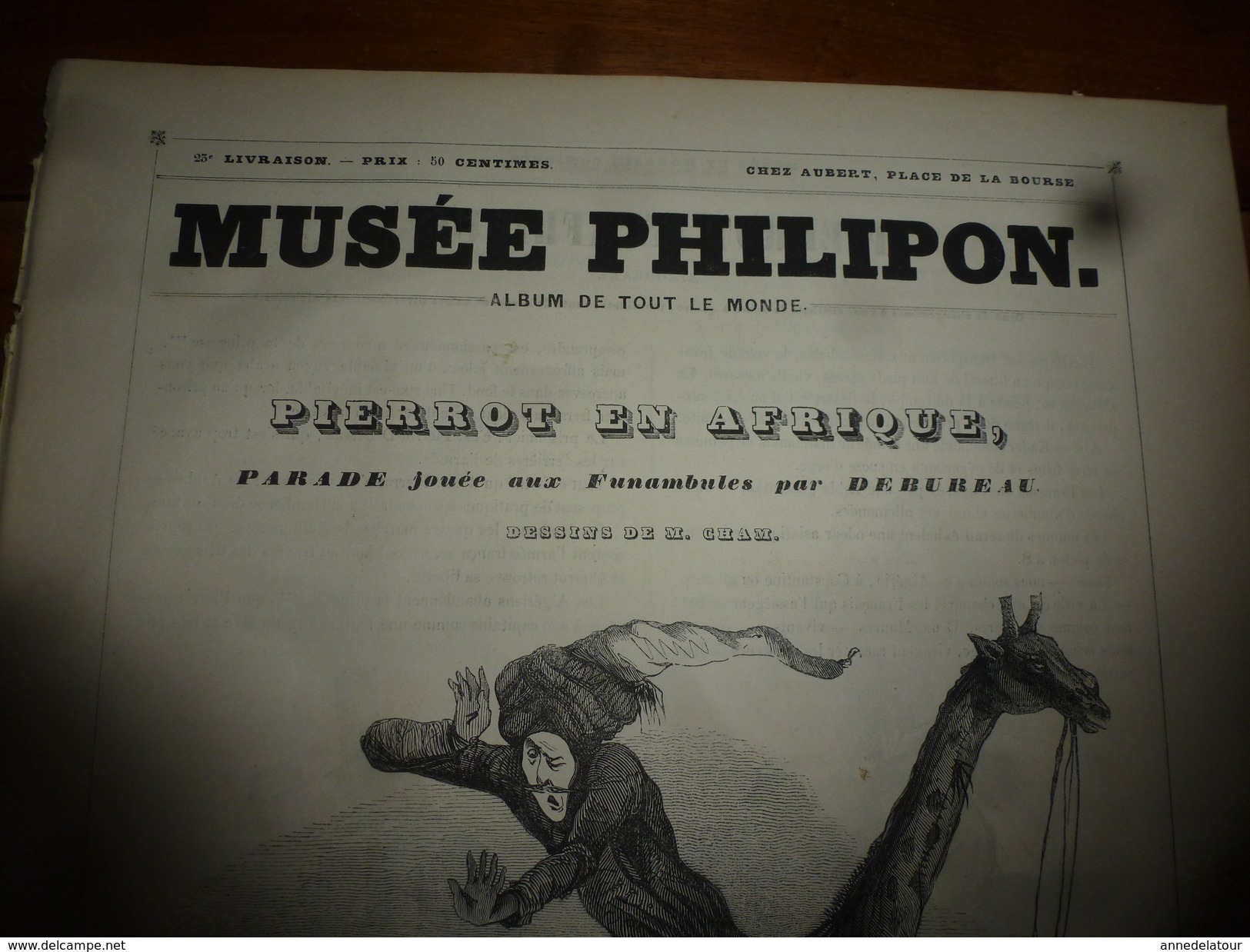 1840 Pierrot En Afrique,mélo Orné De Combat De Sabre à Quatre,moulinets,etc;SATAN Ou Le Pacte Infernal - MUSEE PHILIPON - 1800 - 1849