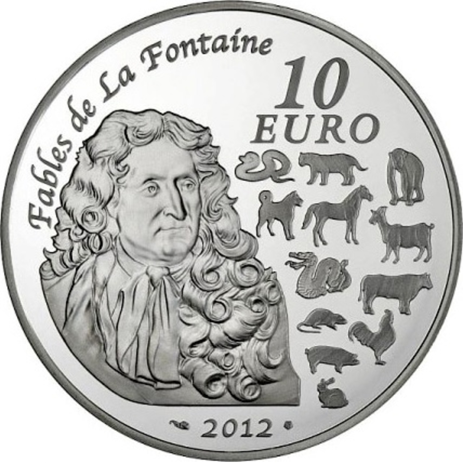 France, 10 Euro 2012 - Argent /silver Proof - Année Du Dragon - Commemoratives