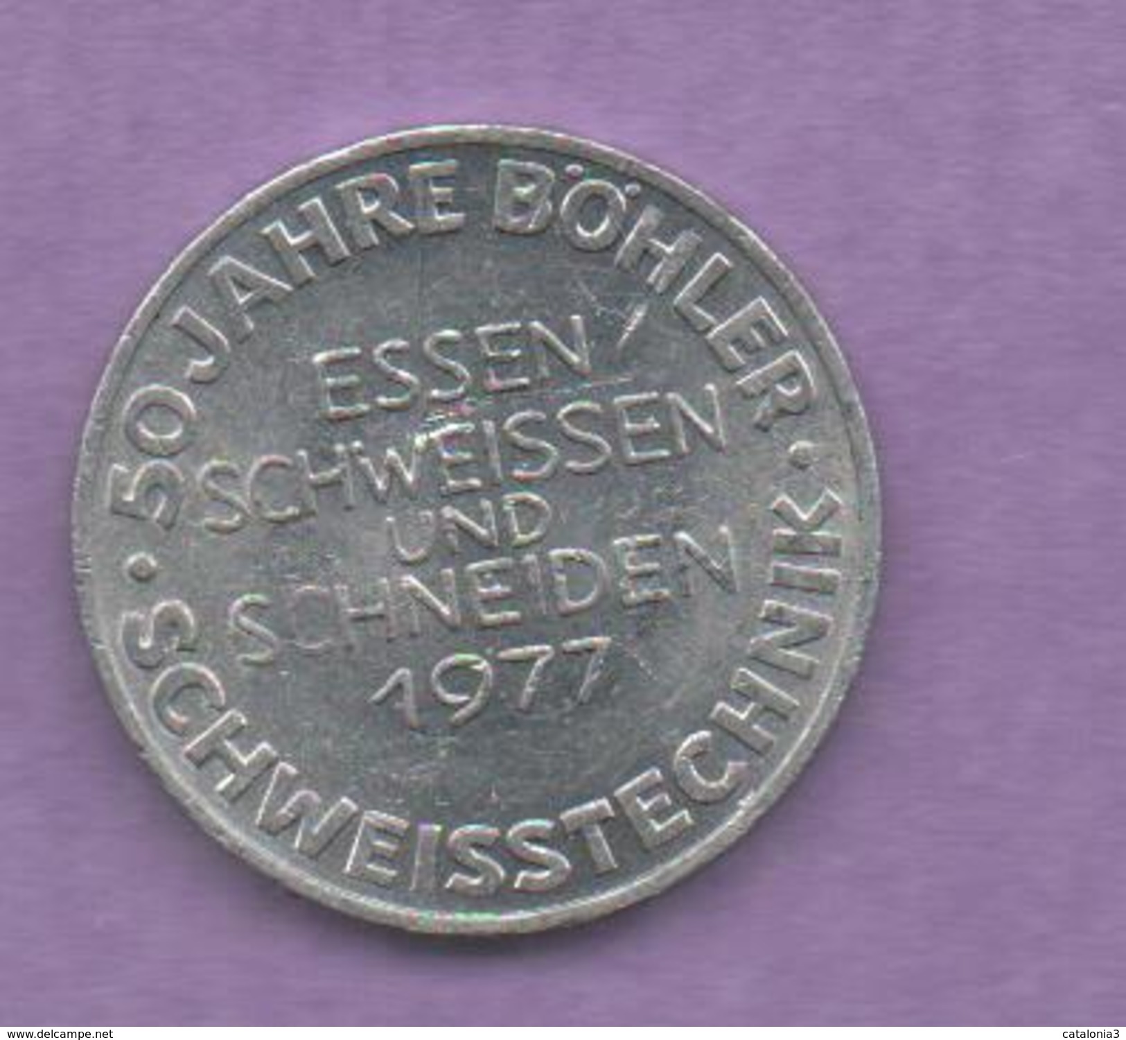 FICHAS - MEDALLAS // Token - Medal - Essen Schweissen Und Schneiden 1977  (1) - Autres & Non Classés