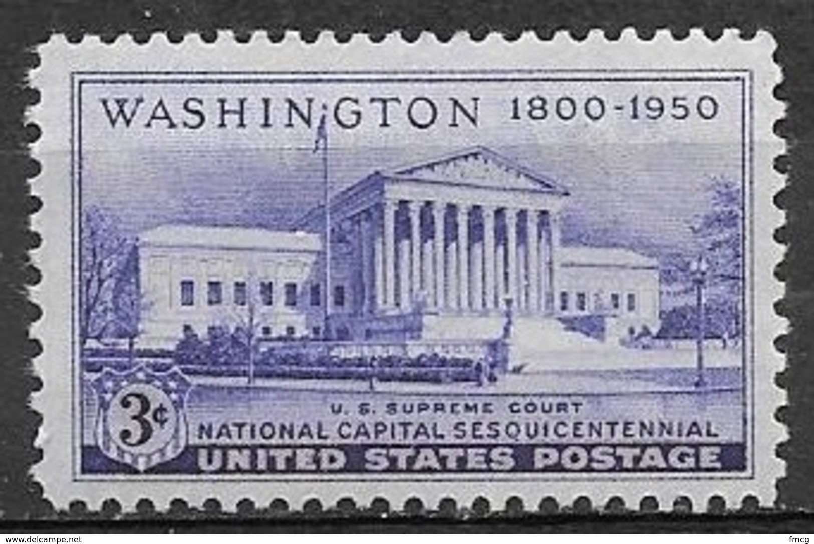 1950 3 Cents Supreme Court, Mint Never Hinged - Nuevos