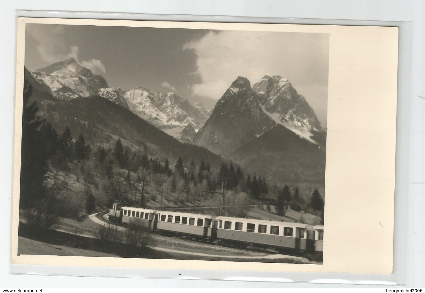 Allemagne - Germany - Bavière - Garmisch Partenkirchen Train Ligne Chemin De Fer Carte Photo D'aufnahmer H Clausing - Garmisch-Partenkirchen