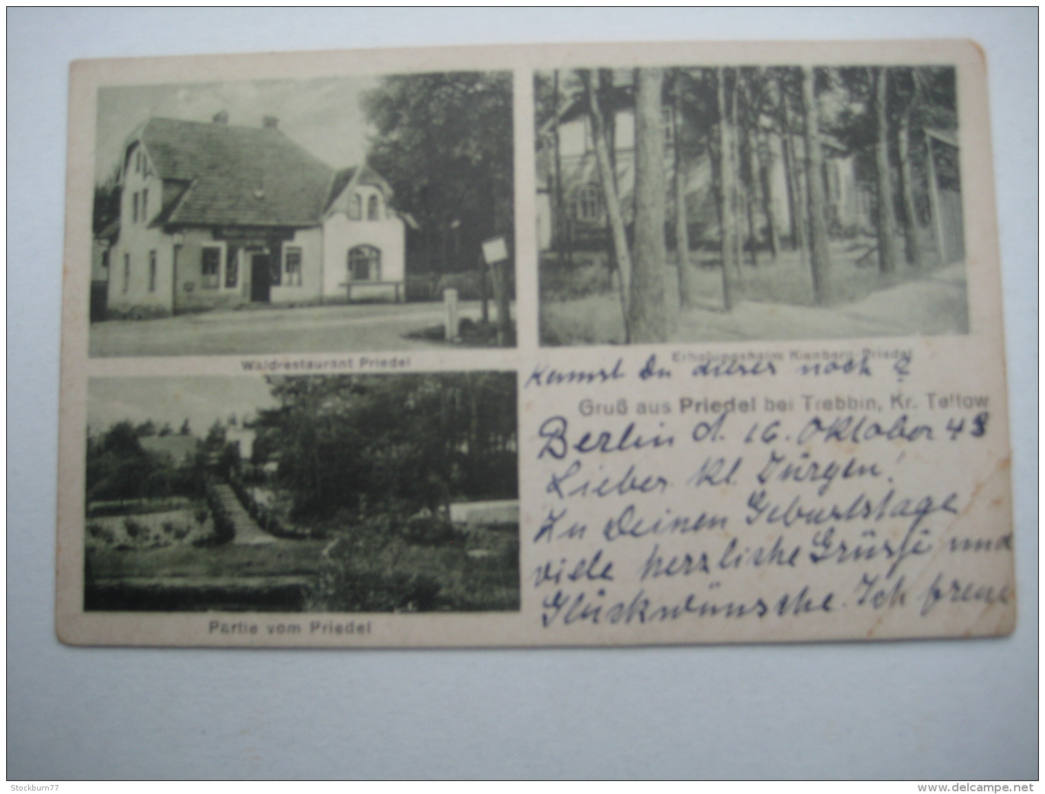 PRIEDEL  Bei Trebbin , Schöne Karte Um 1910 , Später Verschickt - Trebbin