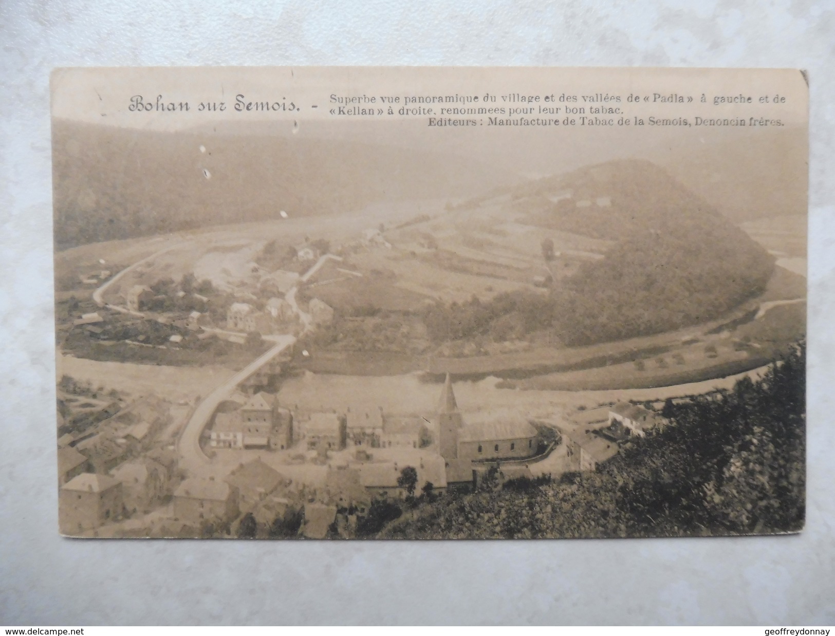 Carte Postale Bohan Sur Semois Cachet Vresse Sur Semois Sur Timbre Houyoux - Vresse-sur-Semois