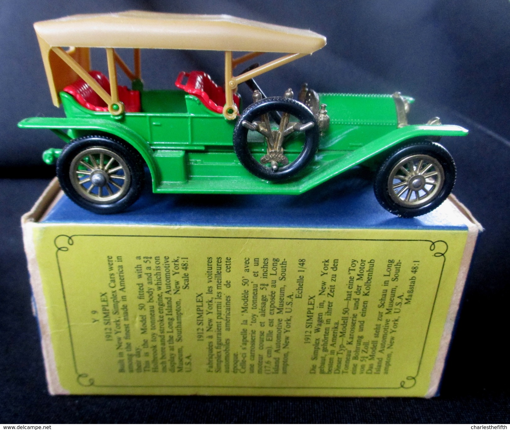 LESNEY - MATCHBOX * 3 X MODELS OF YESTERYEAR - FORD T - OPEL COUPE  -  ORIGINAL BOXES - VOITURES CONDITION A/B  * 1965 ! - Oud Speelgoed