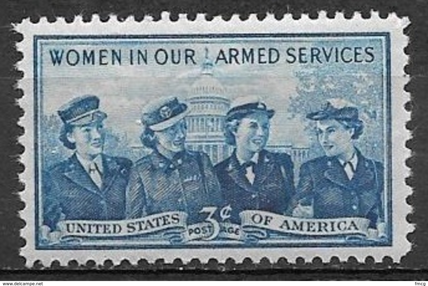 1952 3 Cents Women In Armed Forces Mint Never Hinged - Nuevos