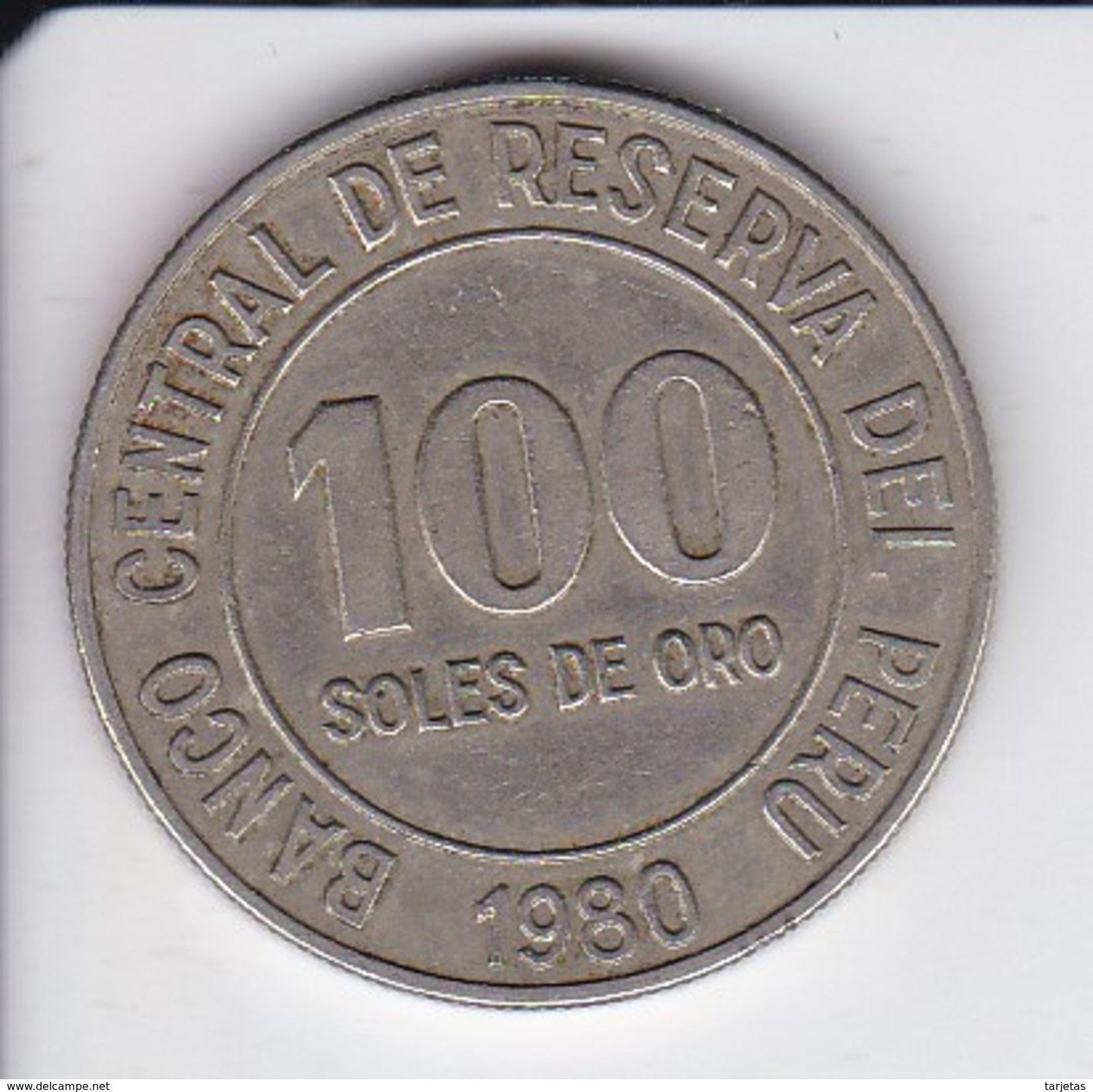 MONEDA DE PERU DE 100 SOLES DE ORO DEL AÑO 1980   (COIN) - Perú