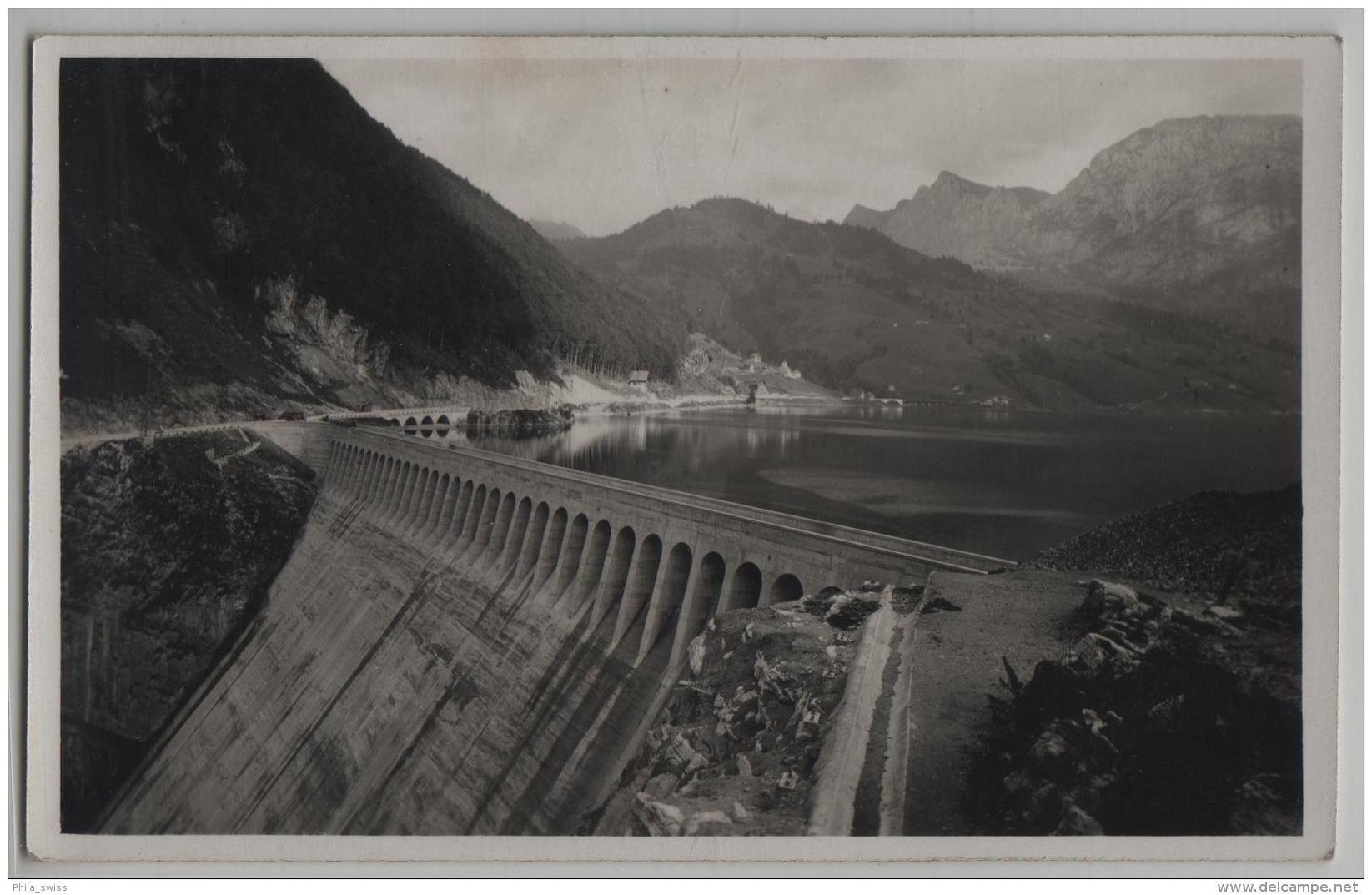 Kraftwerk Wäggithal Staumauer, Stausee, Neue Strasse Nach Neu-Innerthal - Innerthal