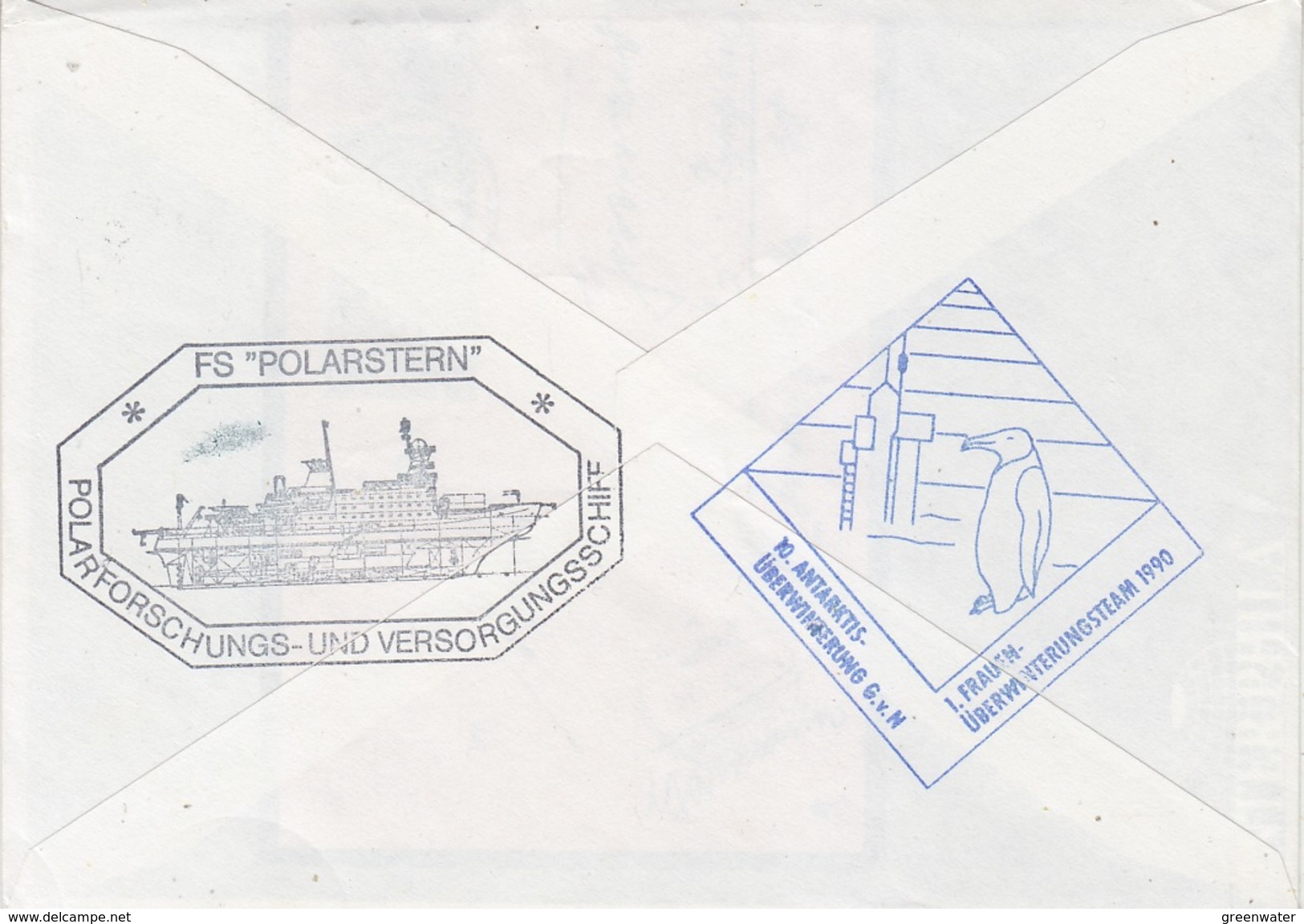 Germany 1990 MS Polarstern Schiffsarzt Ca Georg Von Neumayer Station Cover (35092) - Navires & Brise-glace