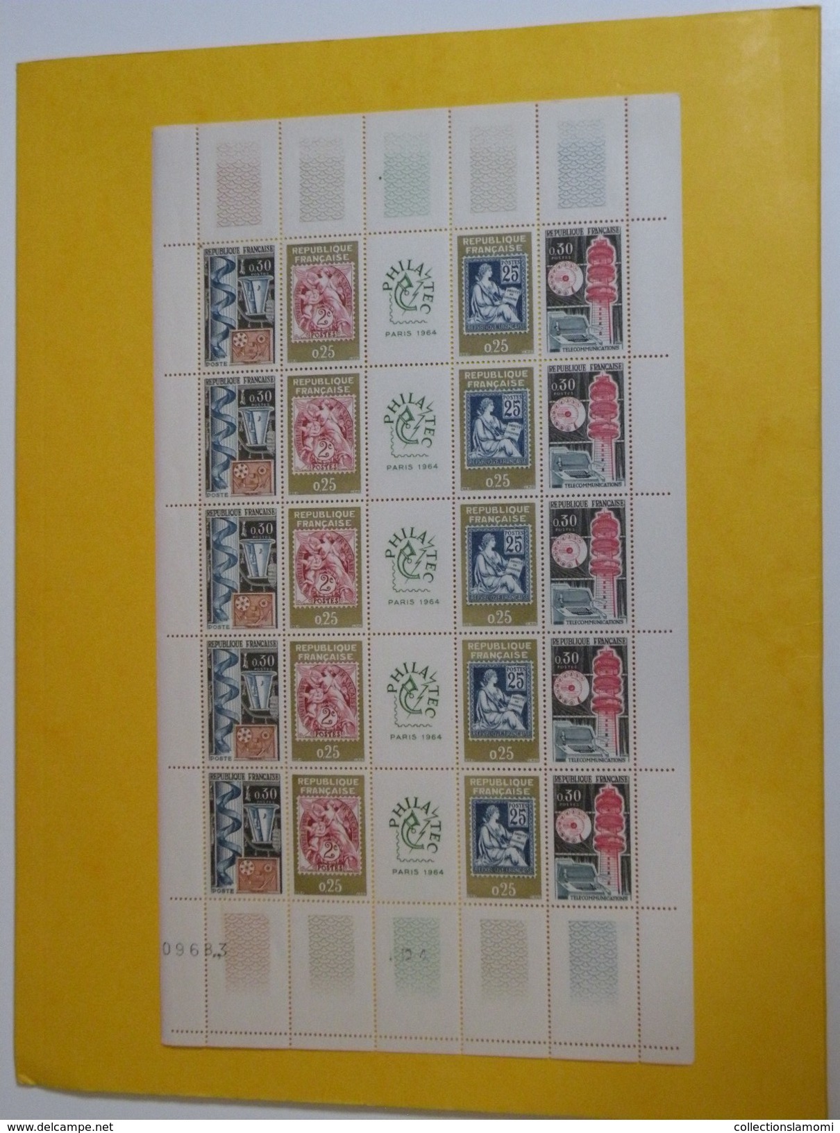 France > 1960-1969 > Neufs > PHILATEC PARIS 1964 N° 1417A Y&T - Feuille Complète - Full Sheets