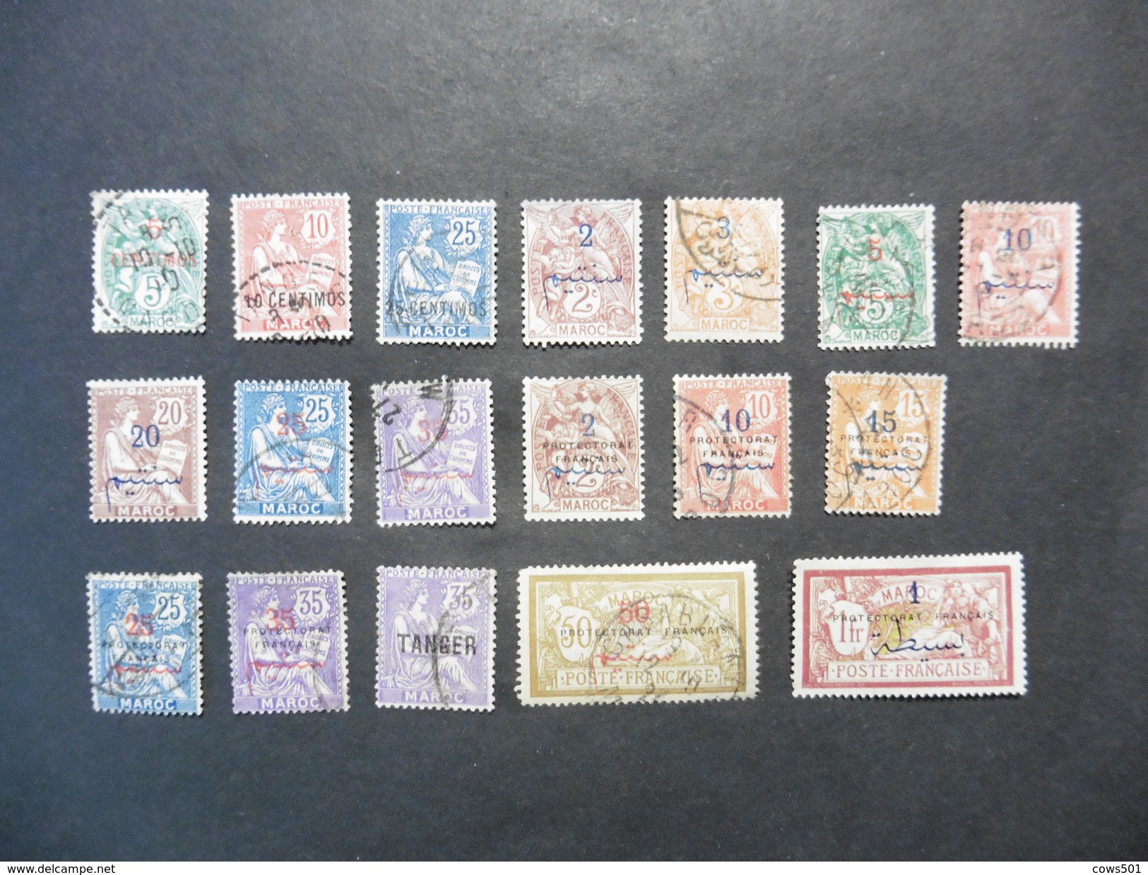 Maroc : 18 :timbres   Oblitérés - Oblitérés