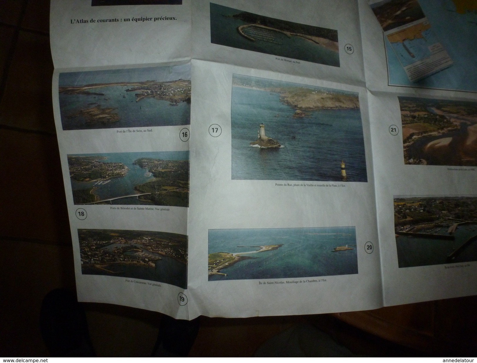 1997 De QUIBERON au CROISIC :  CARTE SPECIALE "P" avec Plan et illustrations  avec instructions nautiques, marées, etc