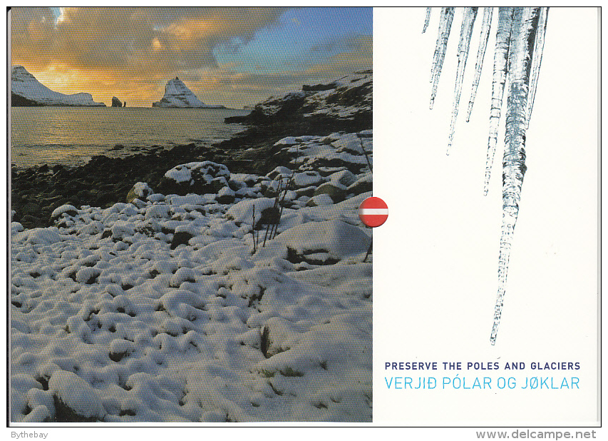 Faroe Islands MNH 2009 Presentation Pack Preserve The Poles And Glaciers - Islas Faeroes