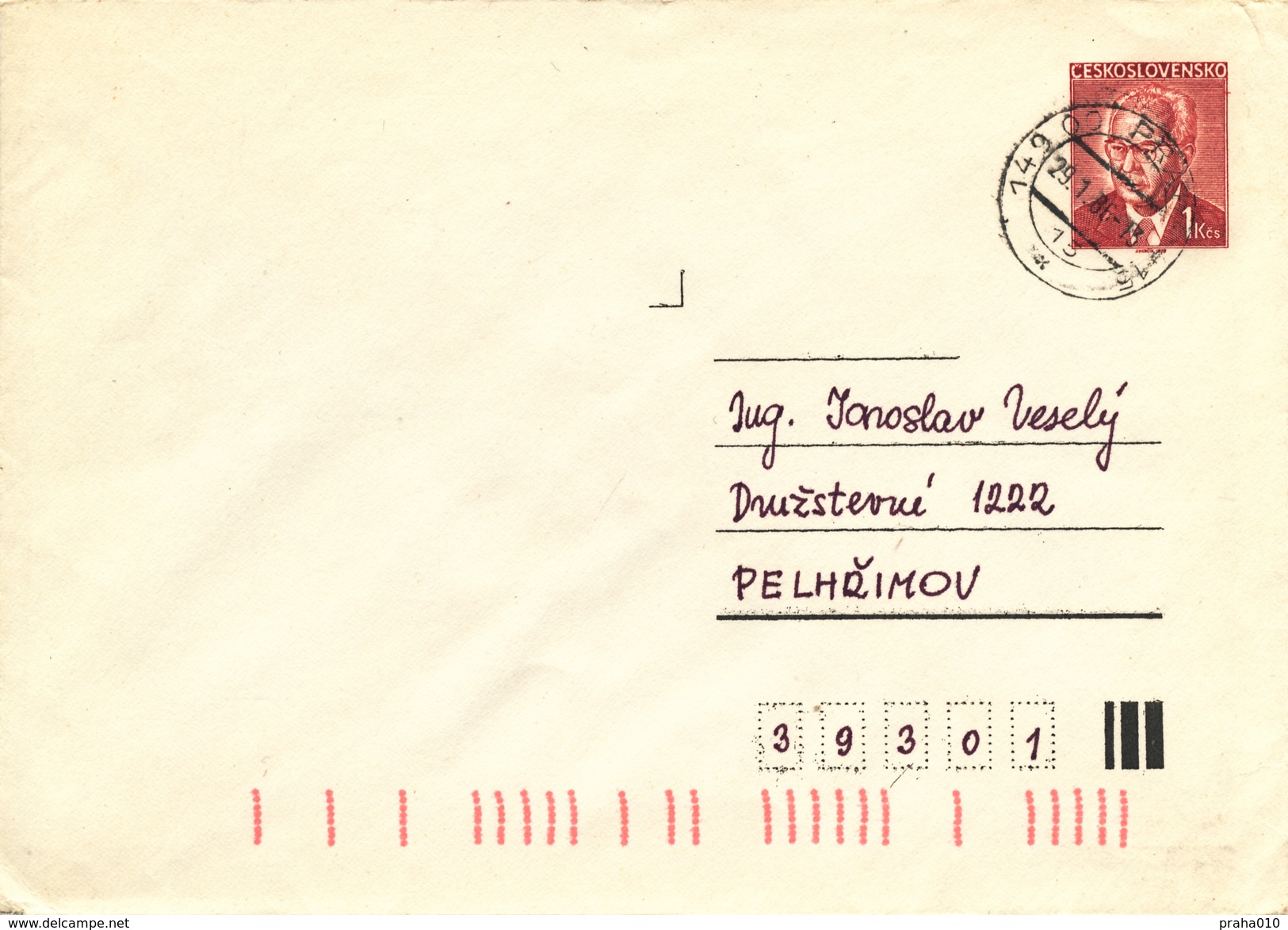 L3506 - Czechoslovakia (1986) 149 00 Praha 415 (Postal Stationery: President Gustav Husak (1913-1991)) - Omslagen