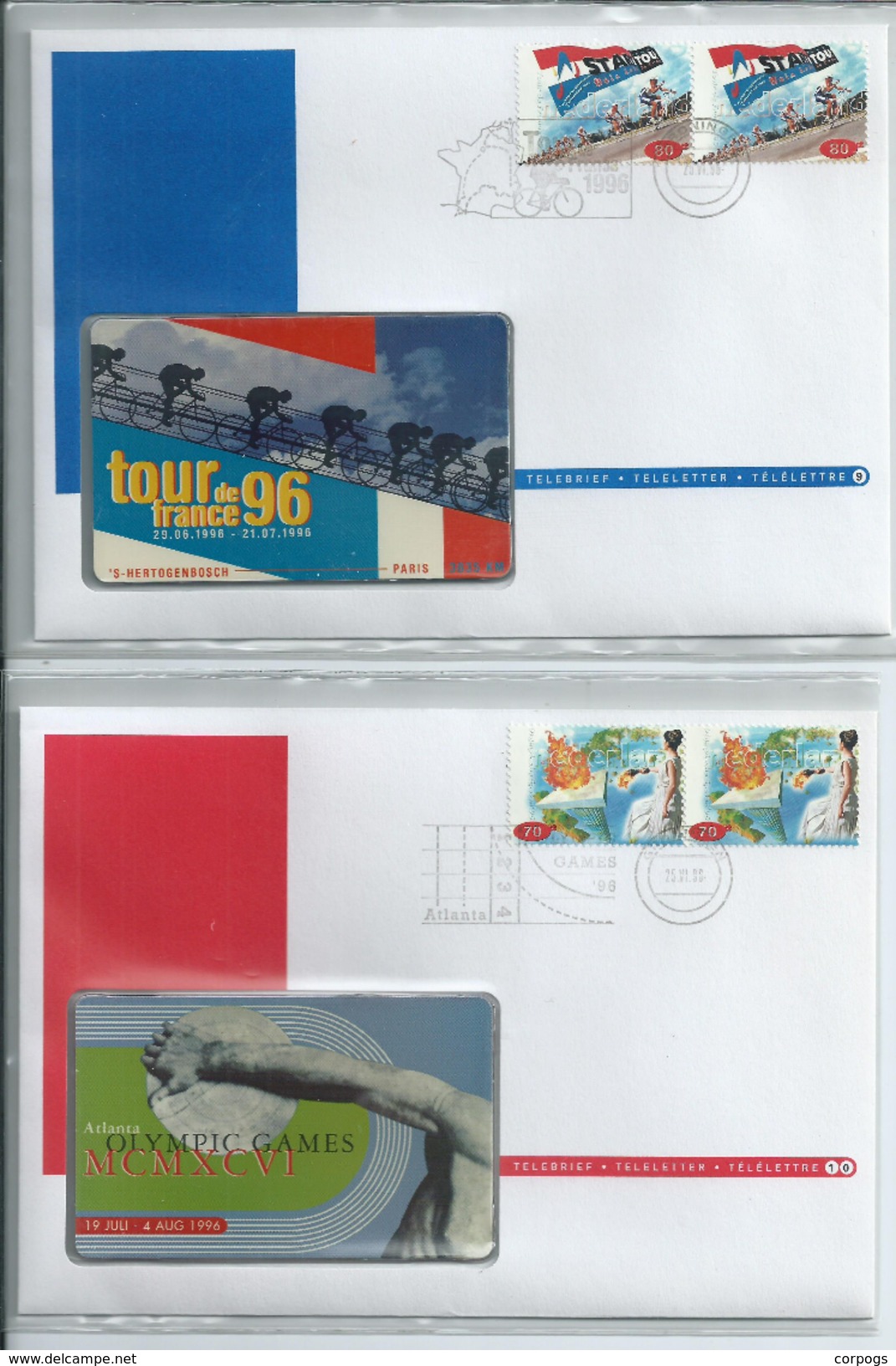 Complete Set Telebrieven 1 / 36 Ongebruikte Telefoonkaart + Zegel Phonecard On Letter (not Used) + Stamp Canceld - FDC