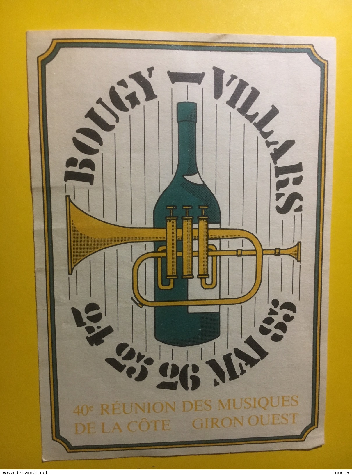 3616 - Suisse Vaud 40e Réunion Des Musiques De La Côte Giron Ouest Bougy-Villars 1985 - Musik