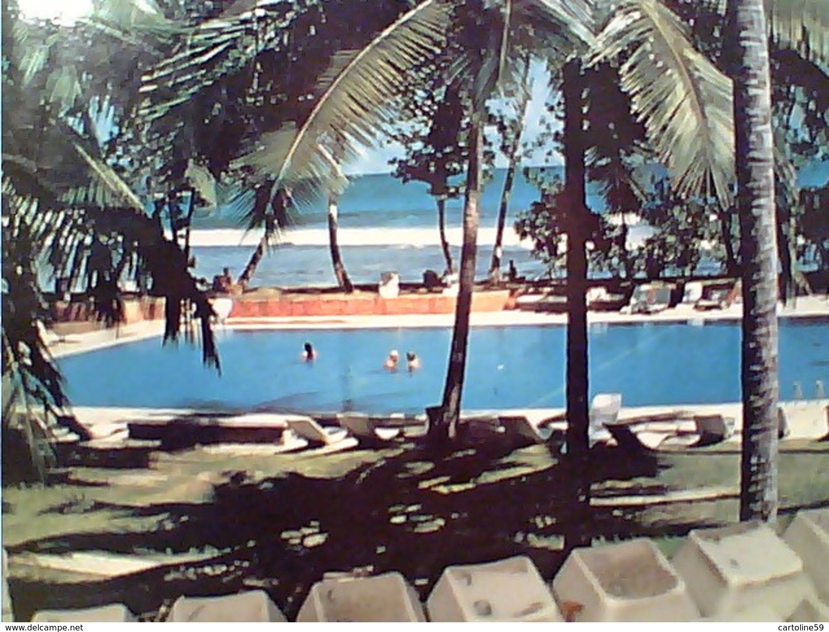 SEYCHELLES BARBARONS BEACH HOTEL PISCINE TIMBRE STAMP 1984 KO FISH  GA13090 - Seychelles