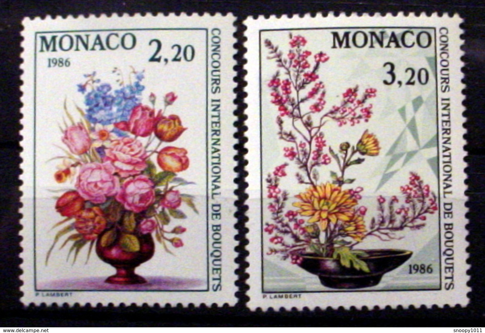 MONACO # 1491-1492.  International Flower Show.  MNH (**) - Unused Stamps