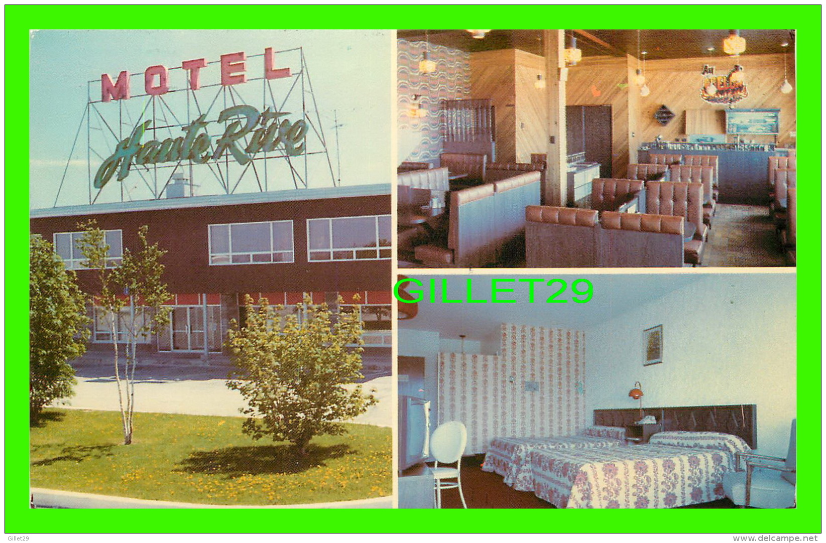 HAUTERIVE, QUÉBEC - HÔTEL-MOTEL HAUTERIVE INC - CIRCULÉE EN 1987 - PUBLICITÉ MANICOUAGAN ENR - - Saguenay