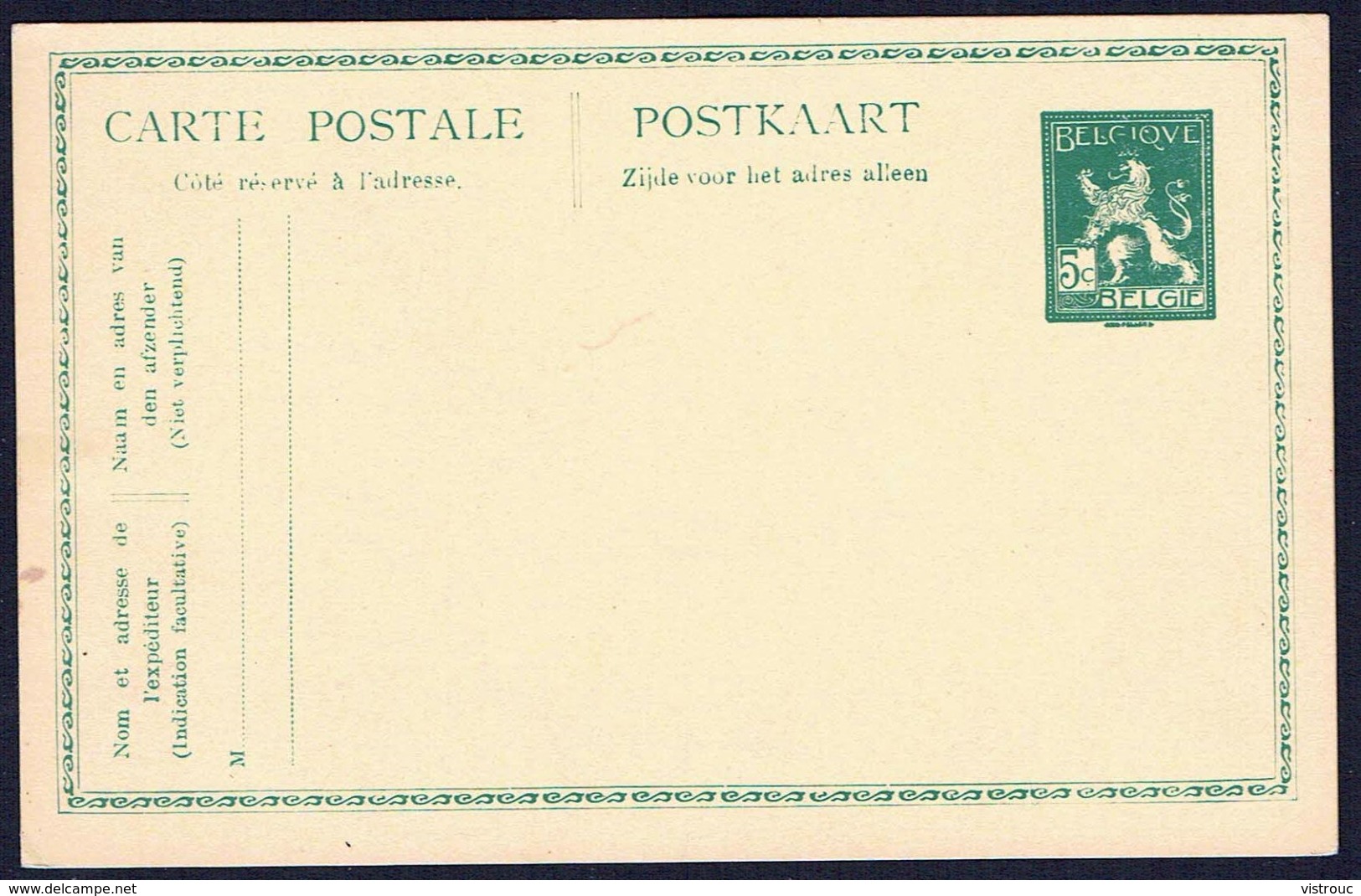 EP N° 61  -  Non Circulé - Not Circulated - Nicht Gelaufen - 1919. - Cartes Postales 1909-1934