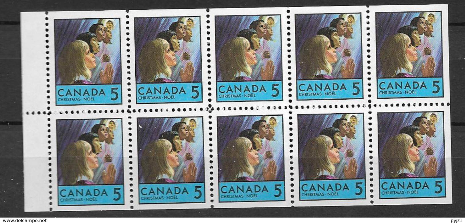 1969 MNH Canada Booklet Mi H-Bl 91 Postfris - Booklets Pages