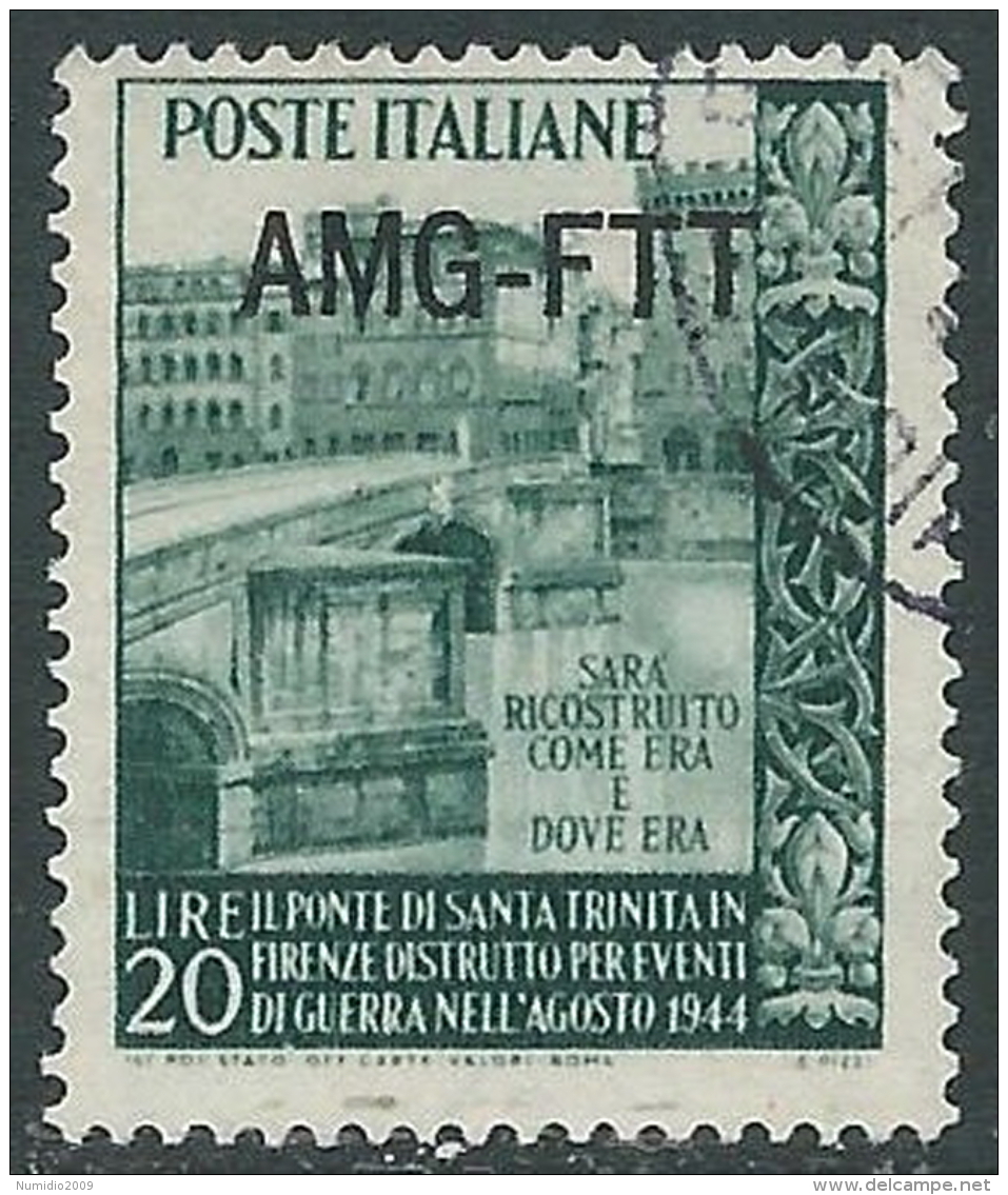 1949 TRIESTE A USATO TRINITA - L21 - Gebraucht