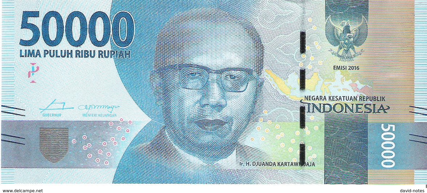 Indonesia - Pick 159 - 50.000 (50000) Rupiah 2016 - Unc - Indonesië