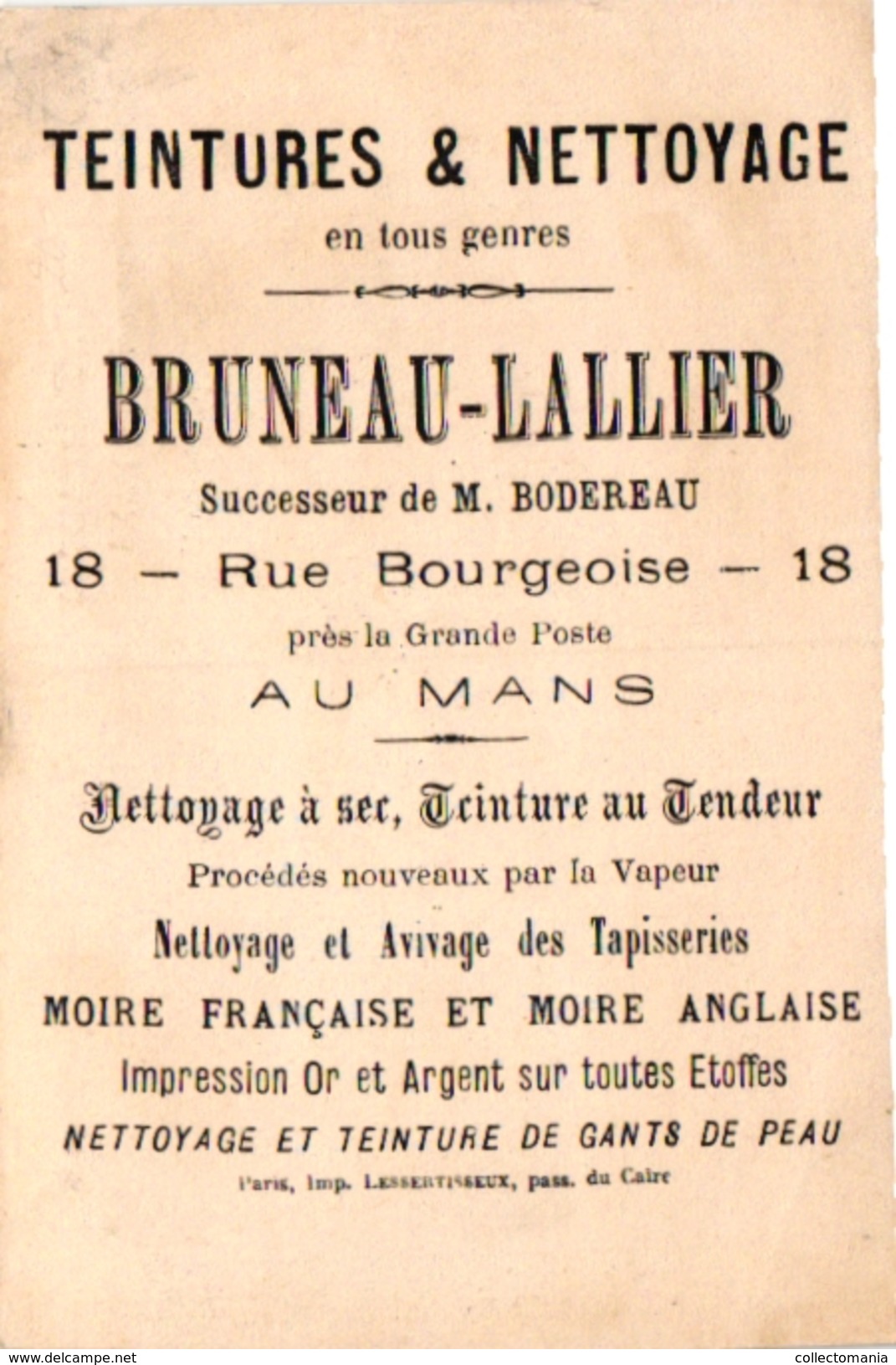 2 Cards C1900 Pub Peudefer Epernay Bruneau Mans  Loto Children Playing Loto - Autres & Non Classés