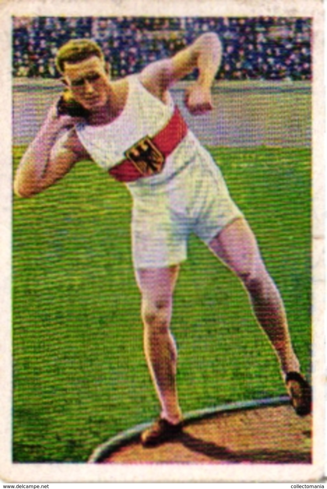 8 Cards Kogelstoten Lancer Du Poids Shot-Put Pub Olympia 1932 -1936 Hoyer Erdal - Other & Unclassified
