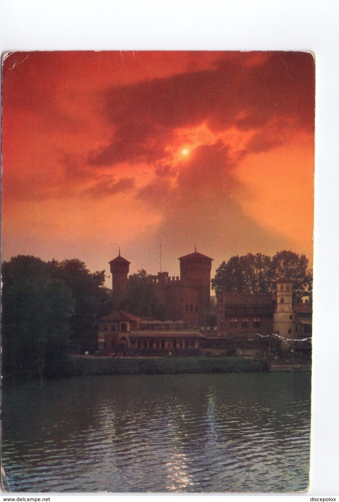 U050 Cartolina Del Piemonte - Torino (Torin) Tramonto Sul Fiume Po, Sunset Coucher _  CIRCOLATA - Fiume Po