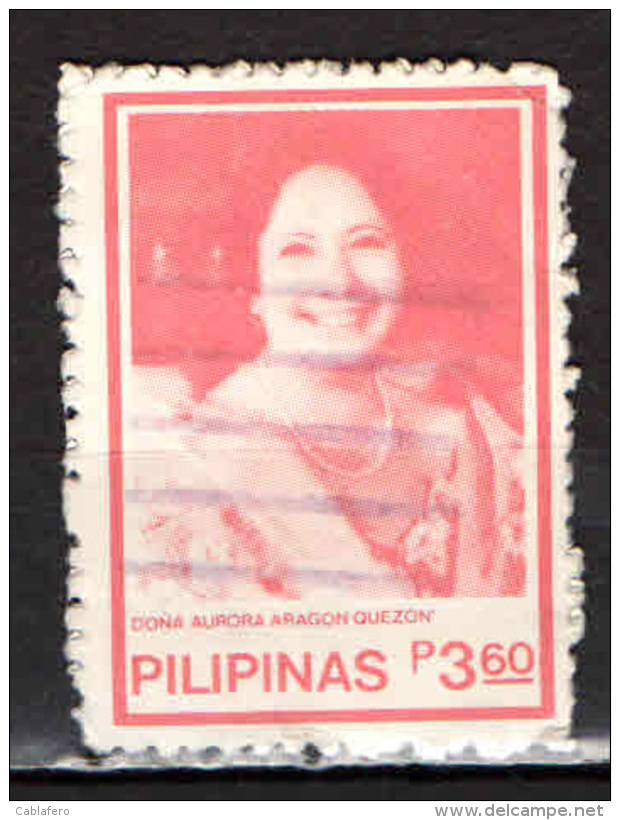 FILIPPINE - 1984 - Aurora Aragon Quezon (1888-1949), Former First Lady - USATO - Filipinas