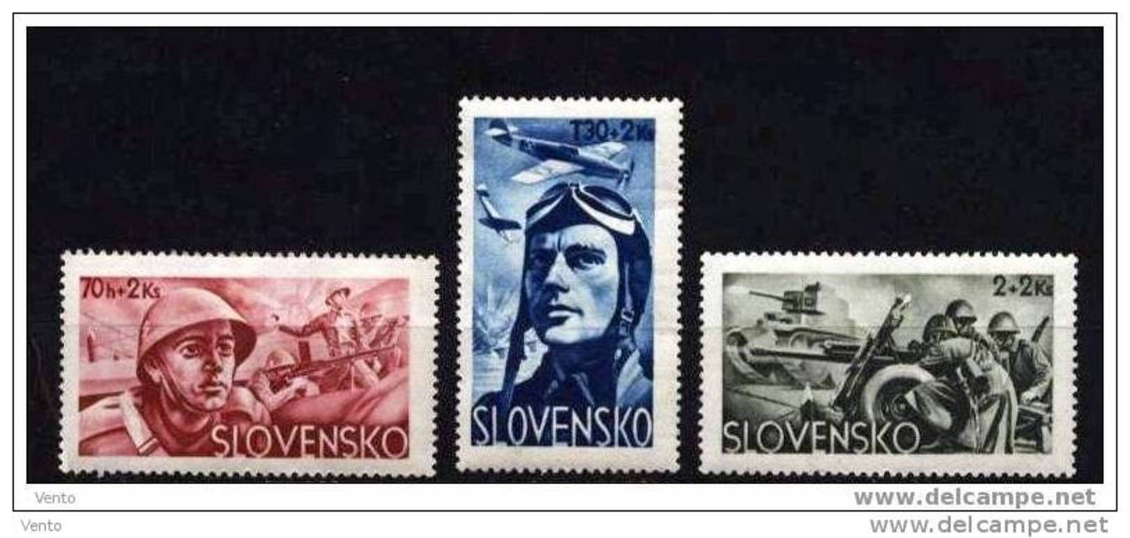 Slovakia 1943 Mi 121-3 ** - Nuovi