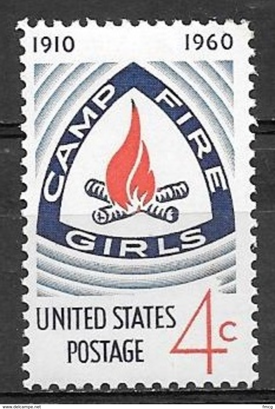 1960 4 Cents Camp Firl Girls Mint Never Hinged - Ongebruikt