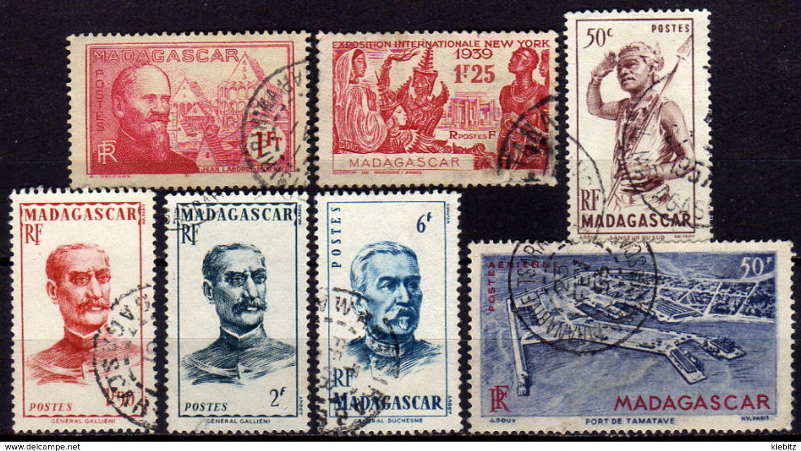 MADAGASKAR 1938-1946  -  Lot 7 Verschiedene  Used - Gebraucht