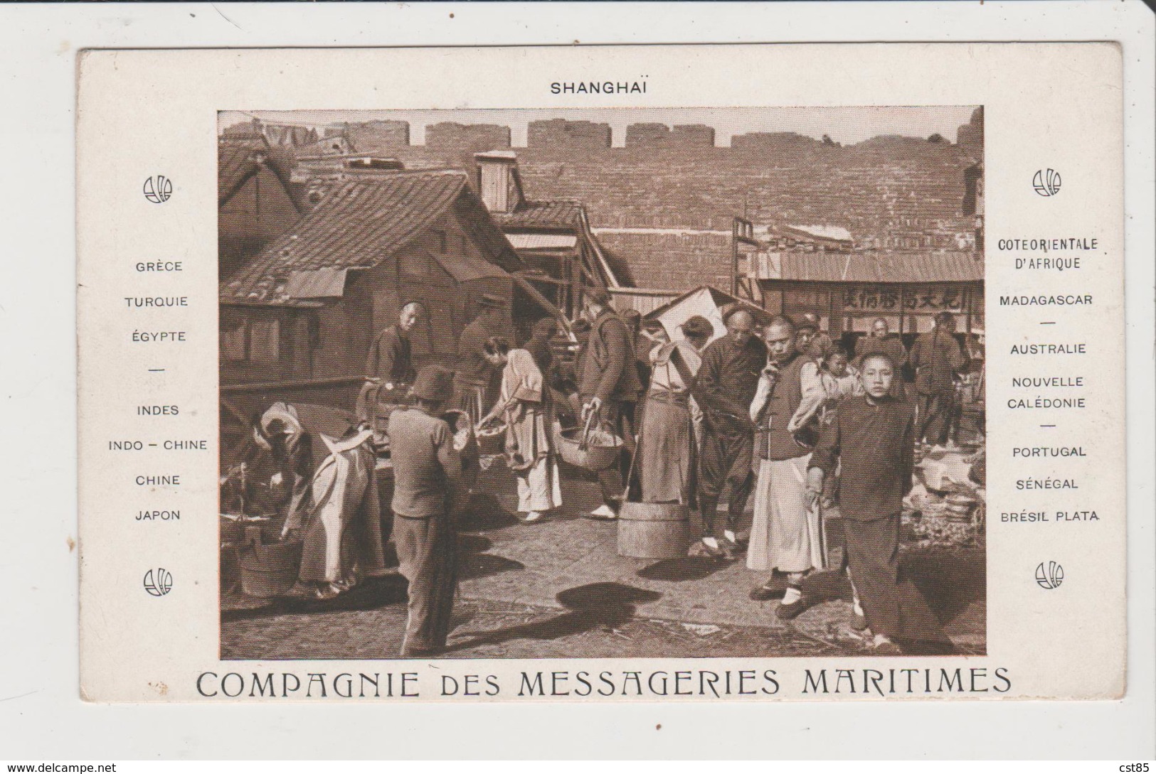 CPA - SHANGHAI - COMPAGNIE DES MESSAGERIES MARITIMES - Chine