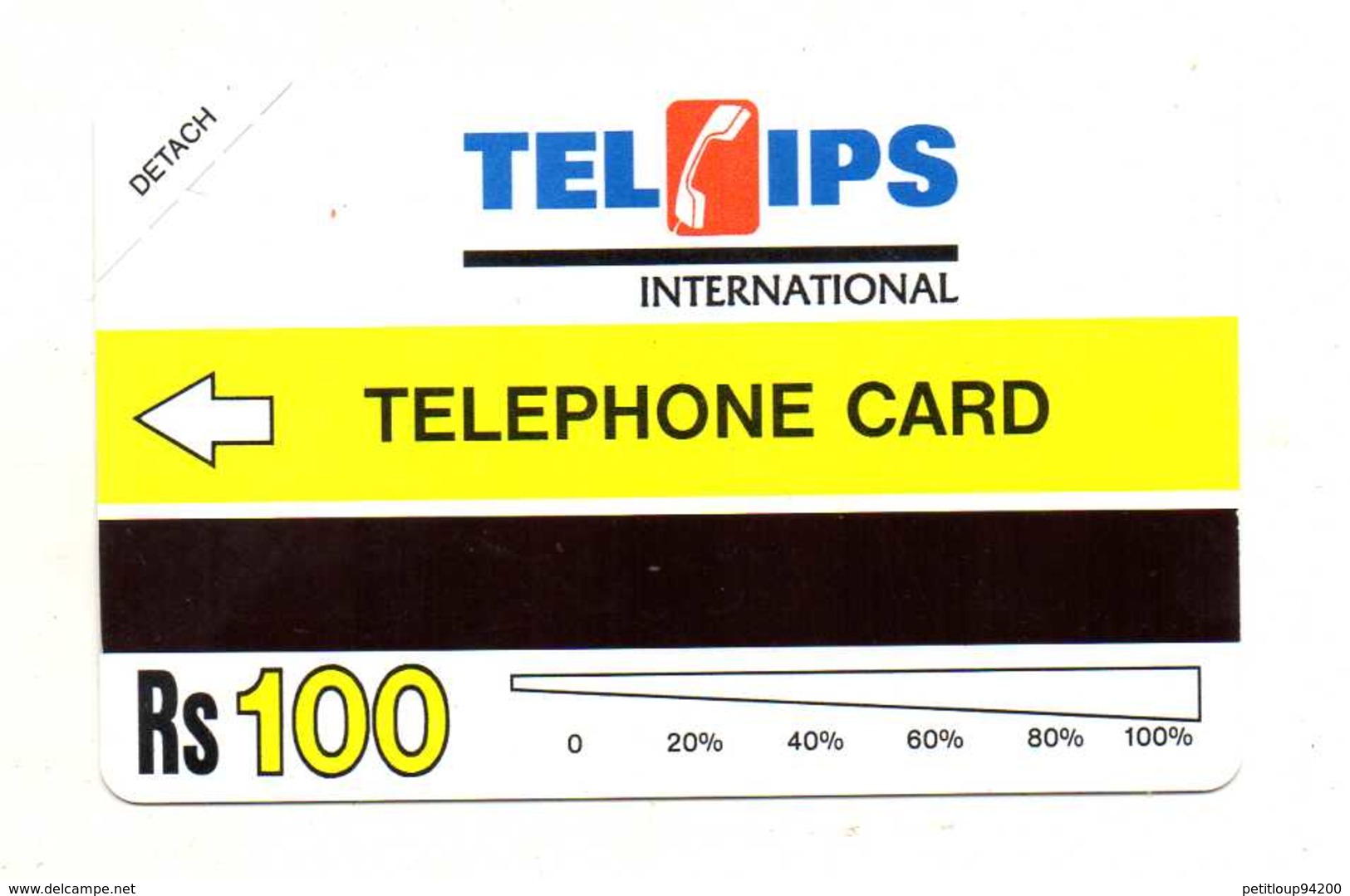 TELECARTE PAKISTAN  *Rs100  CSA Czechoslovak  Airlines  AVION  PLANE - Pakistan