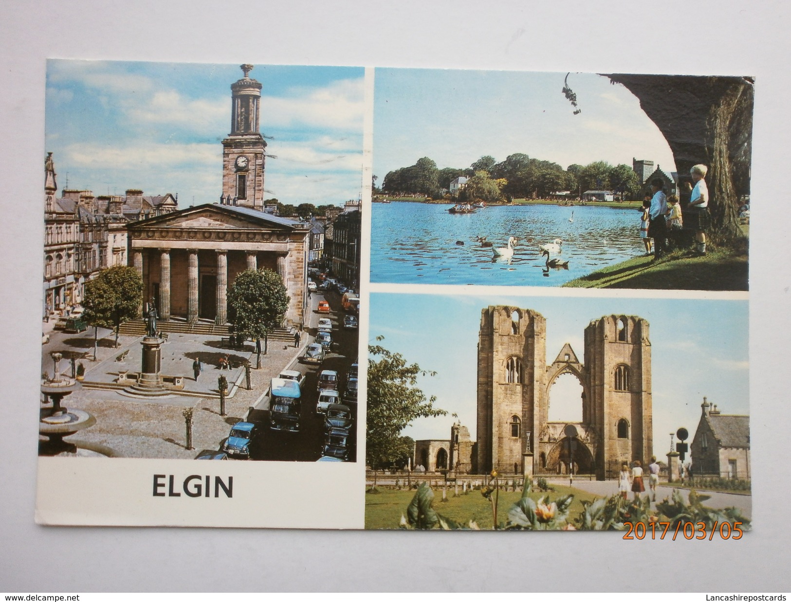 Postcard Elgin Moray Multiview PU 1977 My Ref B1938 - Moray