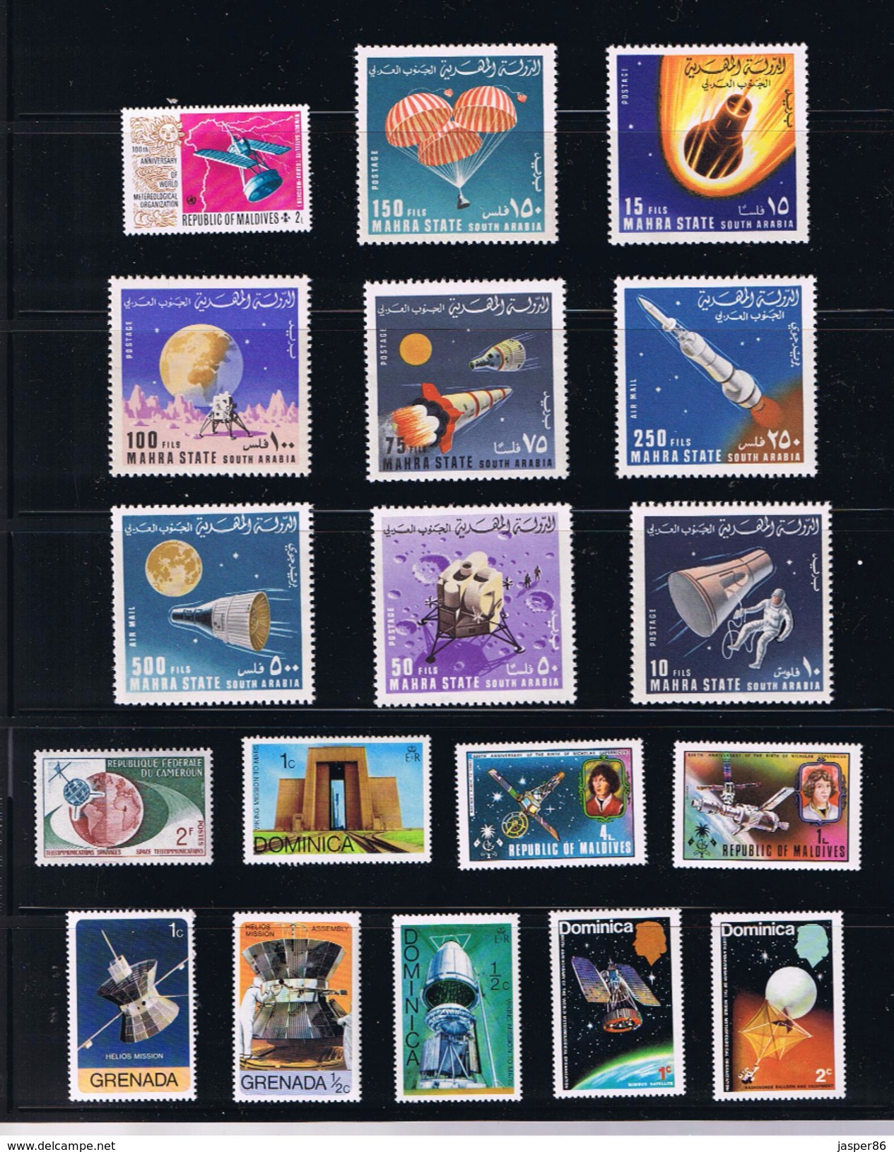 Space Collection 18 X MNH - Rocket, Cosmonauts, Spaceship,... WW - Collezioni