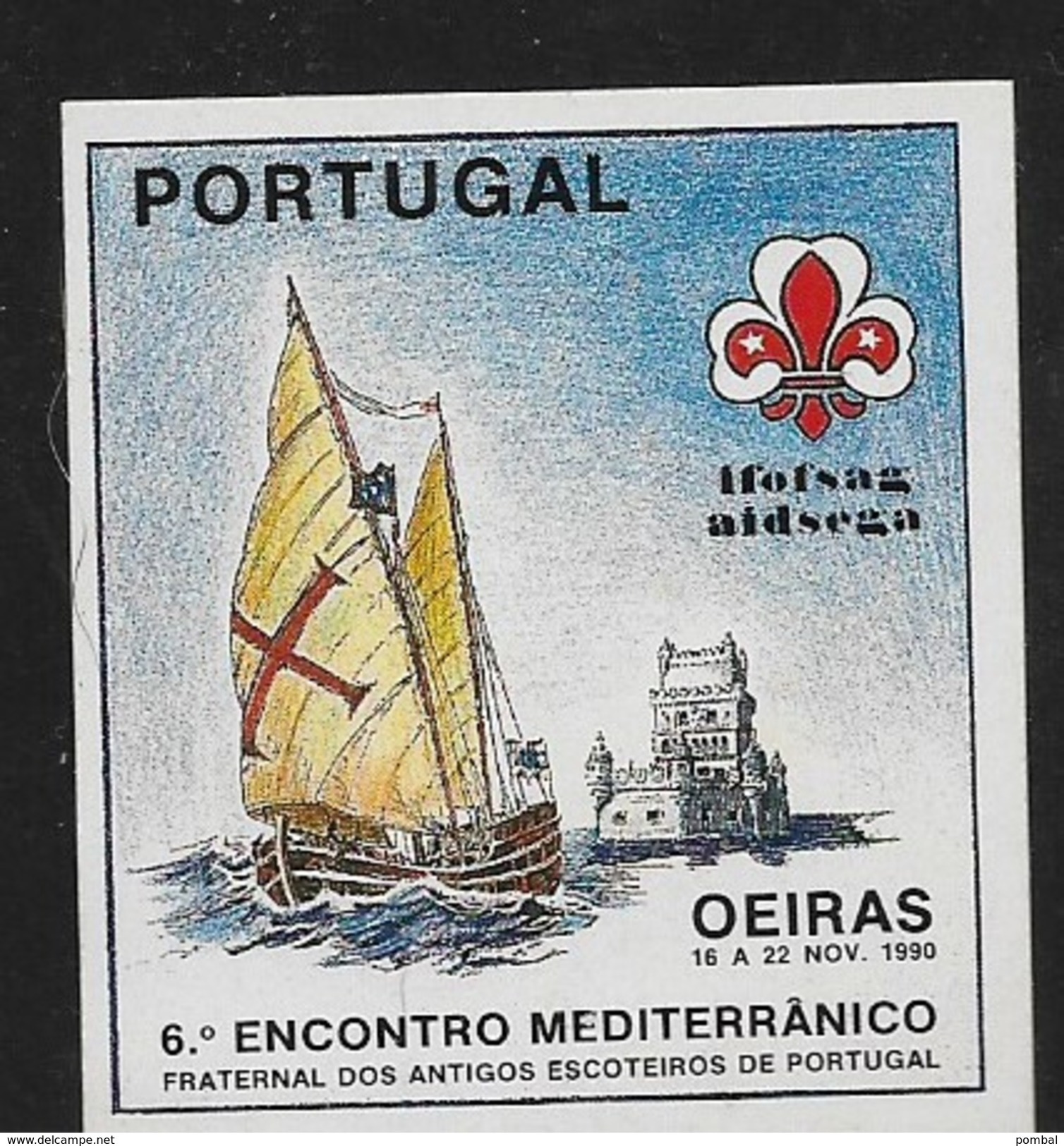 PORTUGAL FNA SCOUT OEIRAS 1990 Sticker - Scoutisme